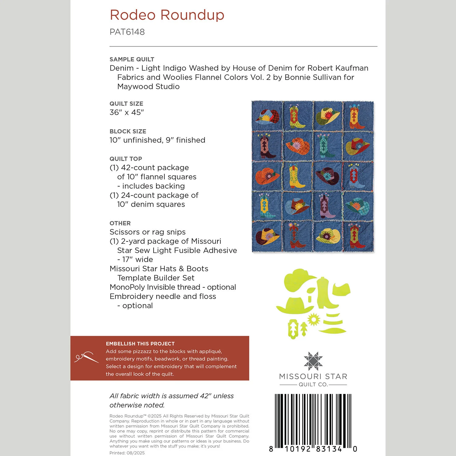 Digital Download - Rodeo Roundup Quilt Pattern by Missouri Star - Image 2