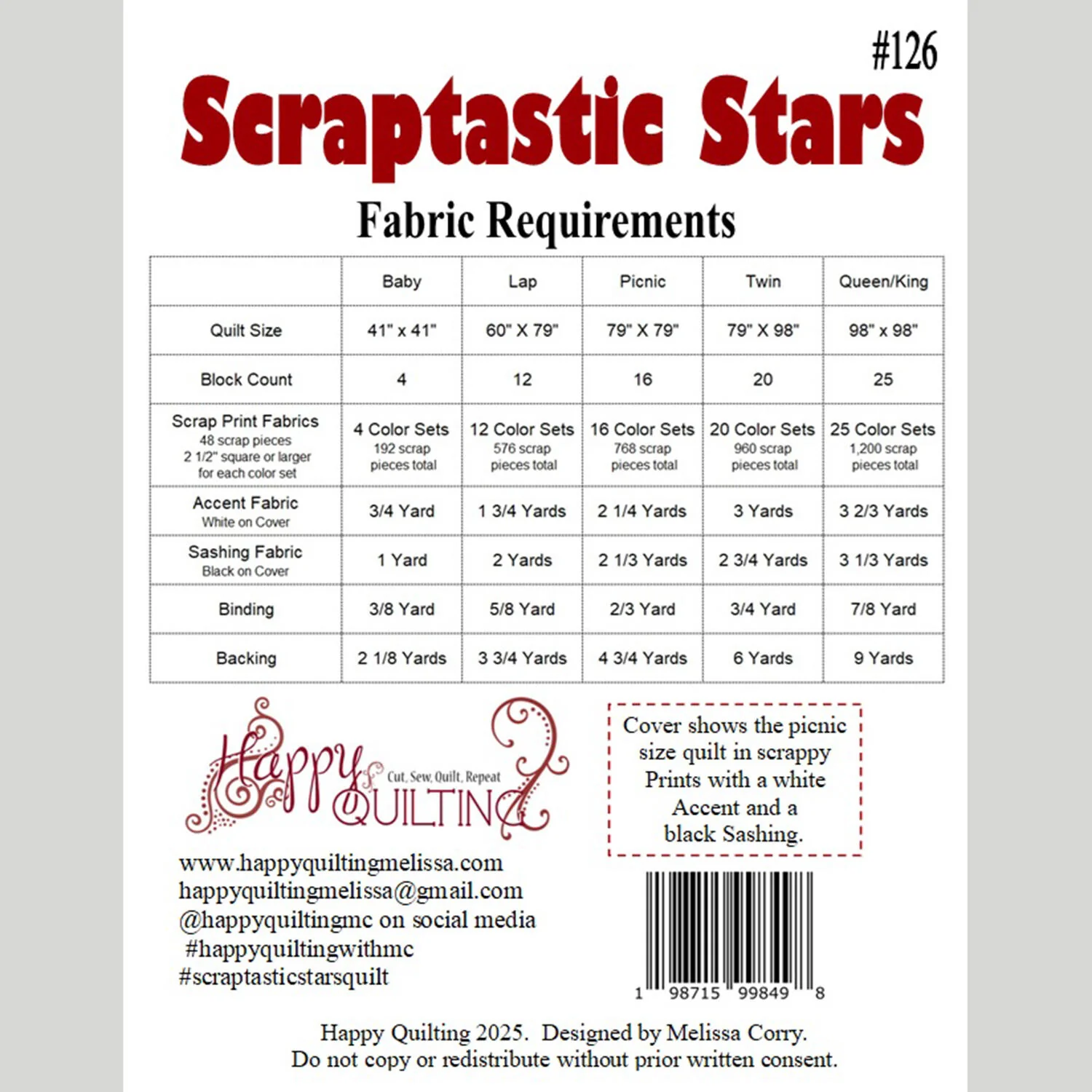 Digital Download - Scraptastic Stars Quilt Pattern - Image 2