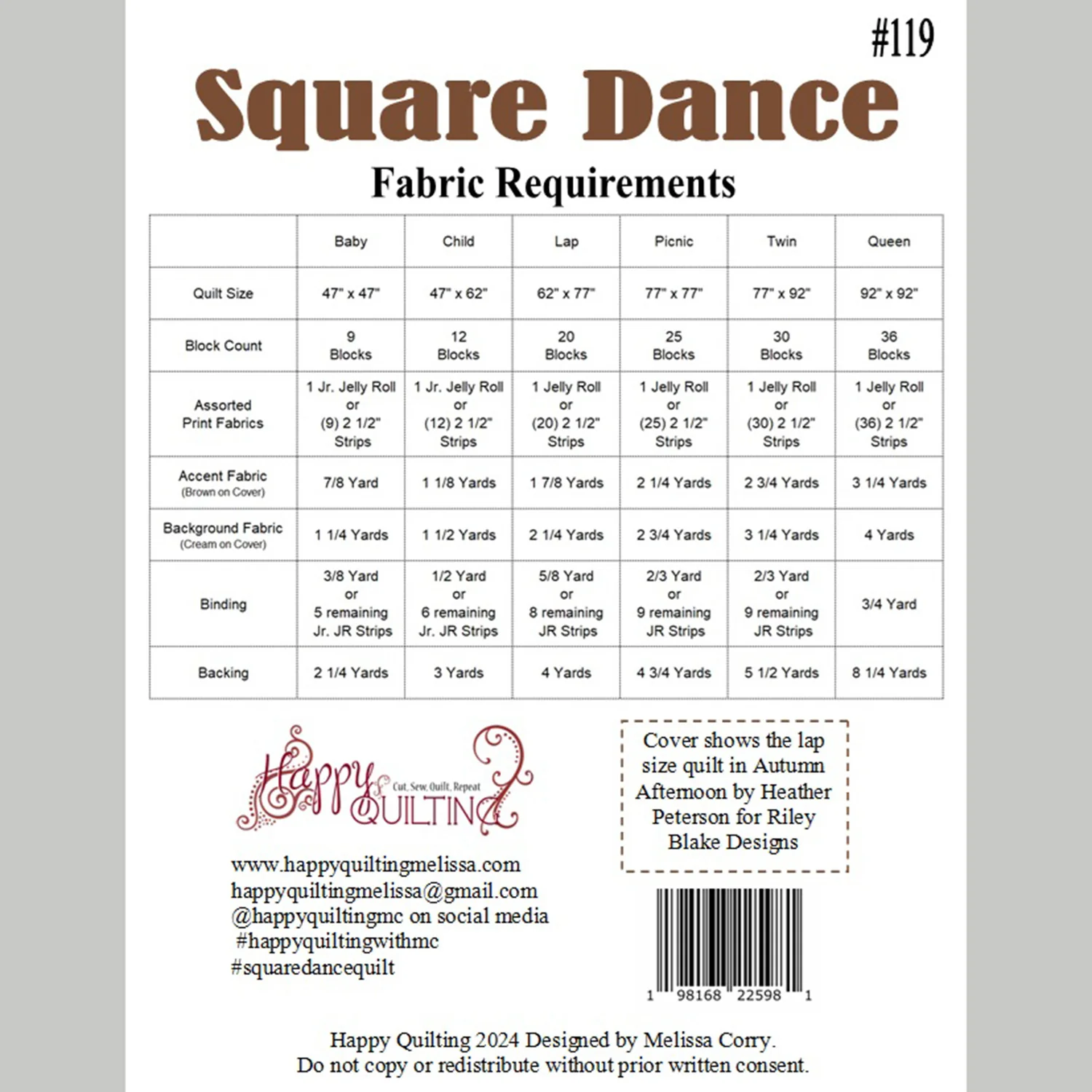 Digital Download - Square Dance Quilt Pattern - Image 2