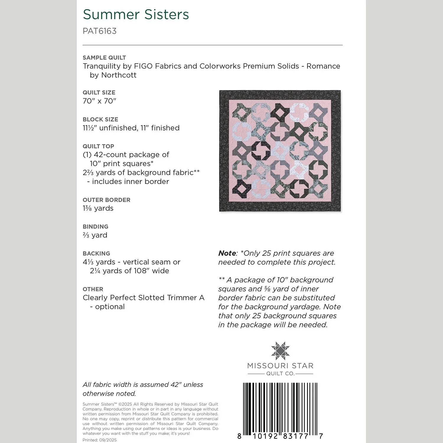 Digital Download - Summer Sisters Quilt Pattern by Missouri Star - Image 2