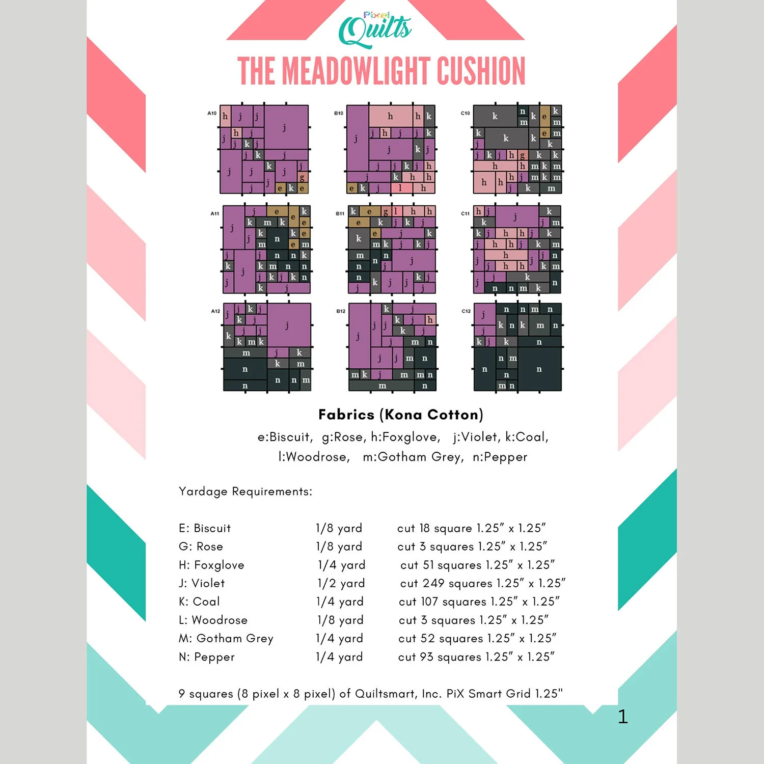 Digital Download - The Meadowlight Cushion Pattern - Image 2