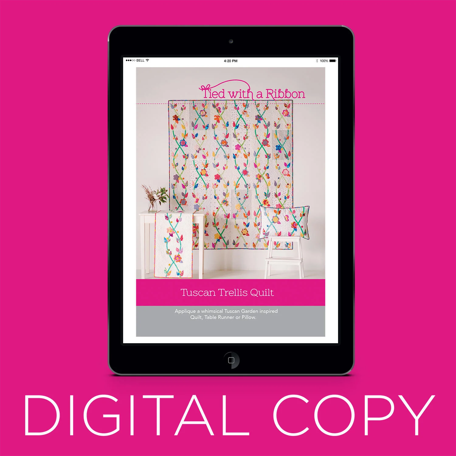 Digital Download - Tuscan Trellis Quilt Pattern