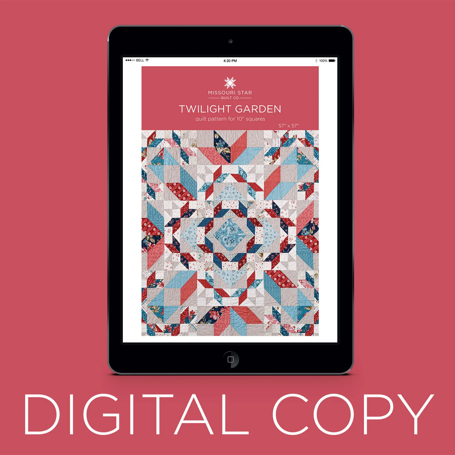 Digital Download - Twilight Garden Quilt Pattern by Missouri Star