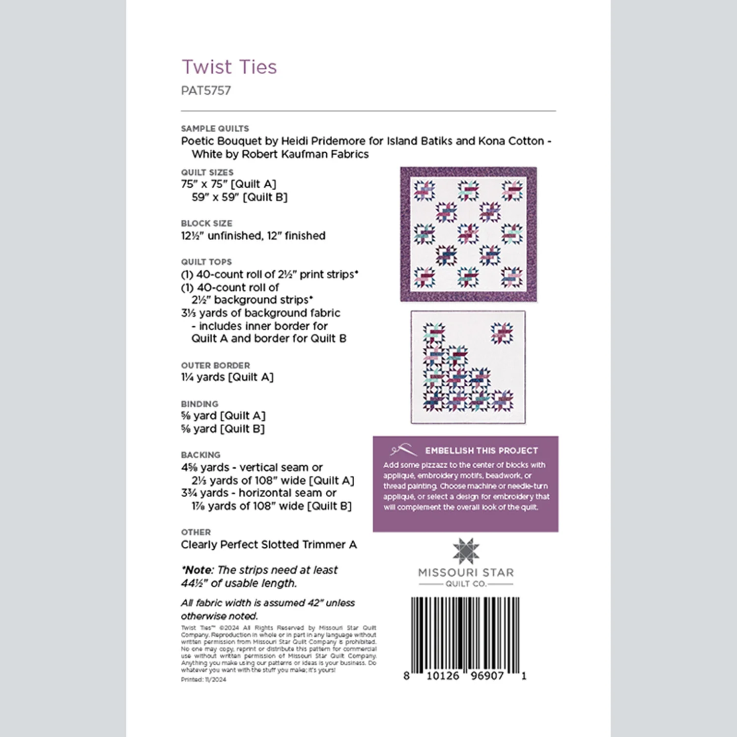 Digital Download - Twist Ties Quilt Pattern by Missouri Star - Image 2