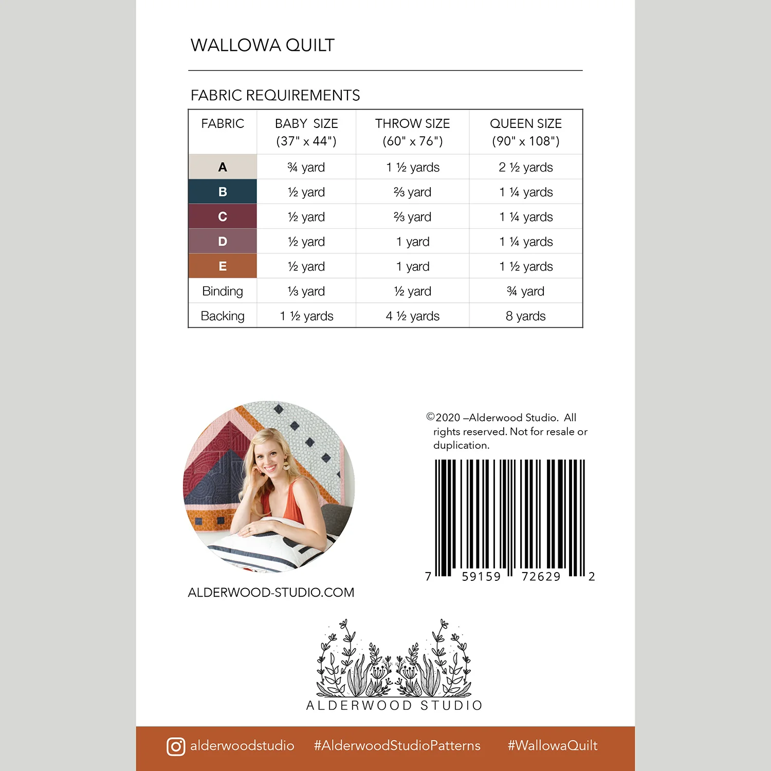 Digital Download - Wallowa Quilt Pattern - Image 2