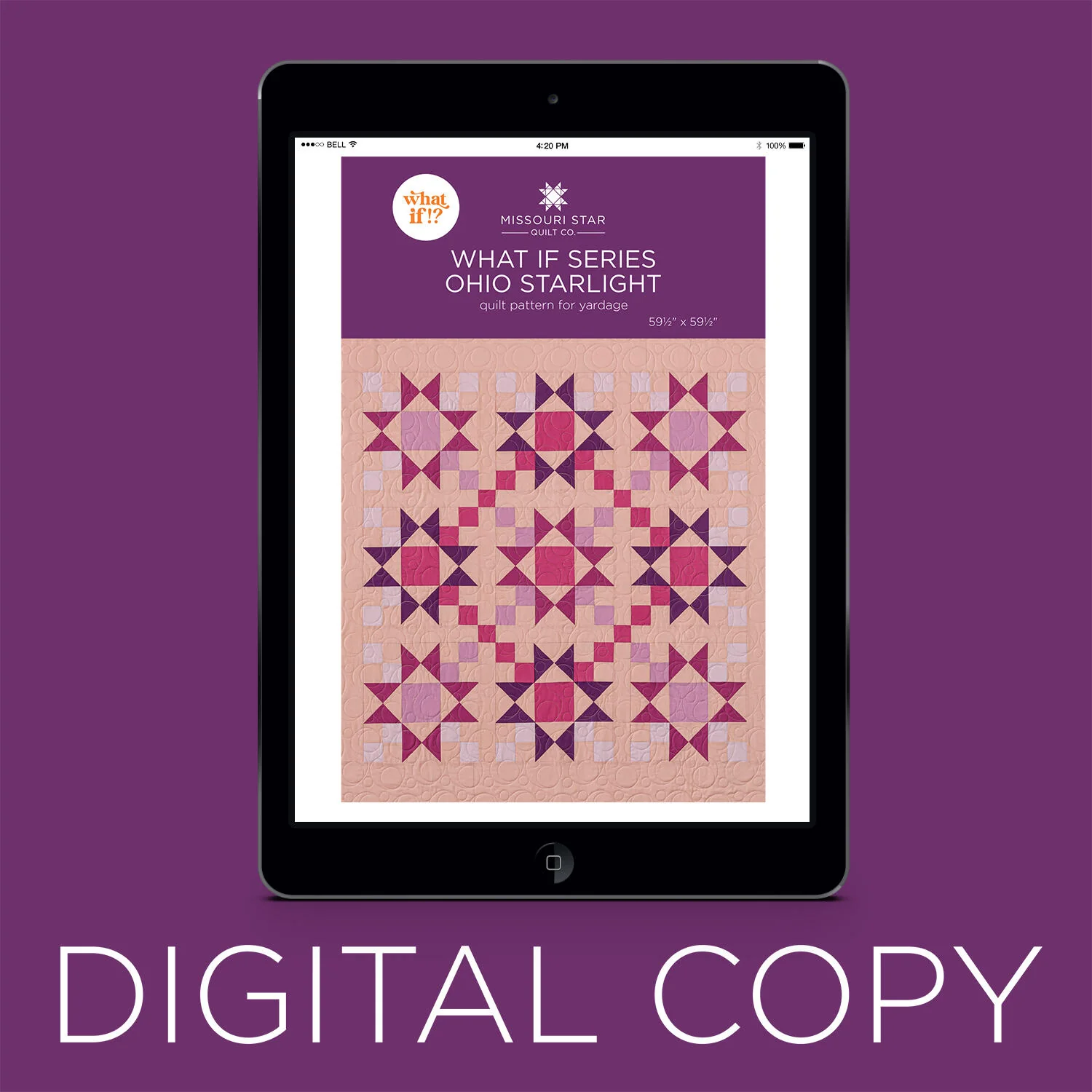 Digital Download - What If Series - Ohio Starlight Quilt Pattern by Missouri Star