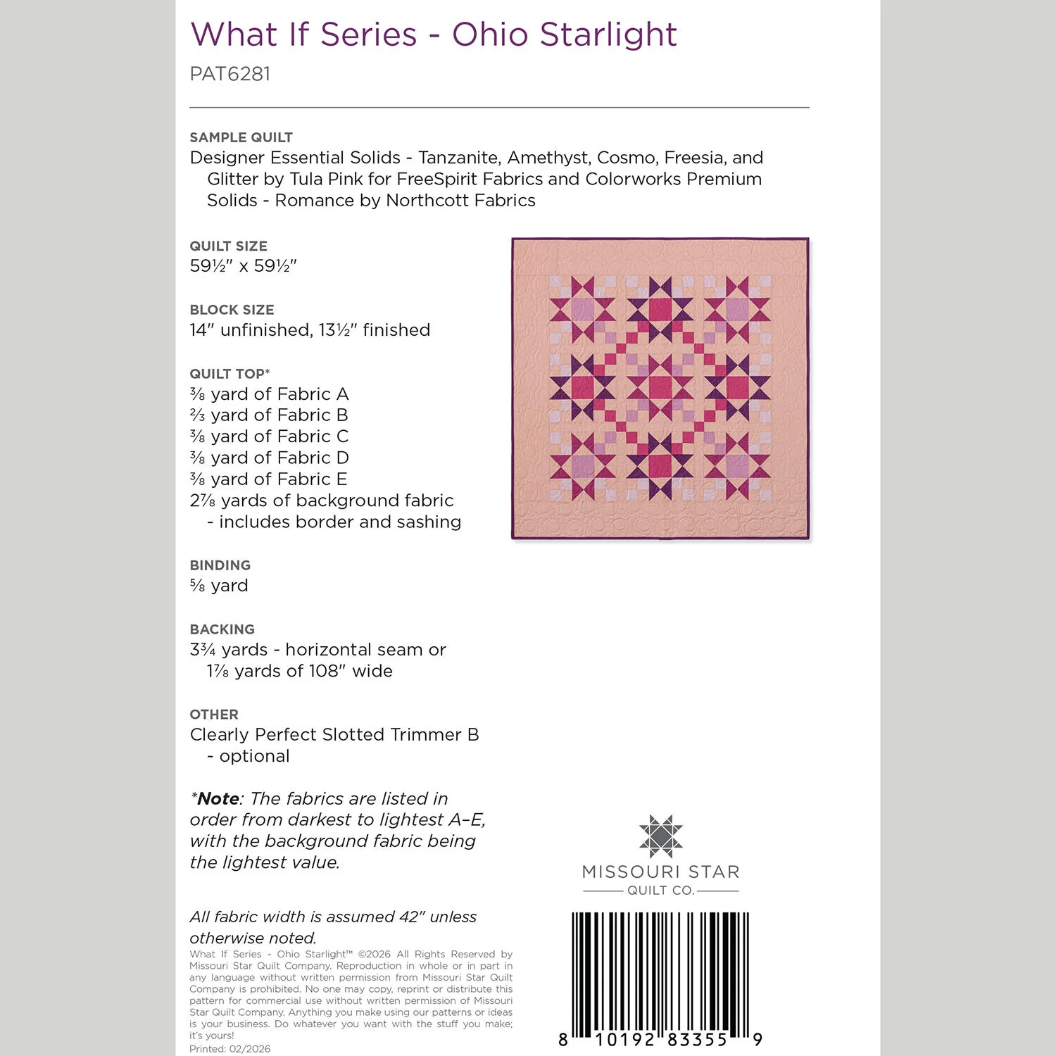 Digital Download - What If Series - Ohio Starlight Quilt Pattern by Missouri Star - Image 2