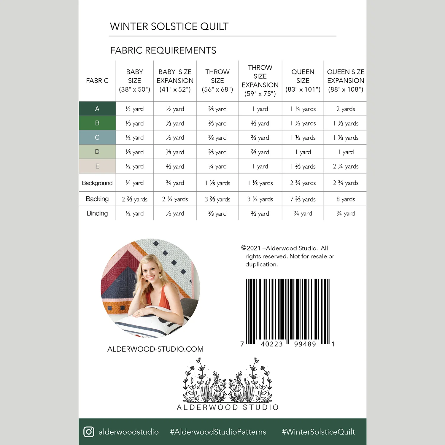 Digital Download - Winter Solstice Quilt Pattern - Image 2