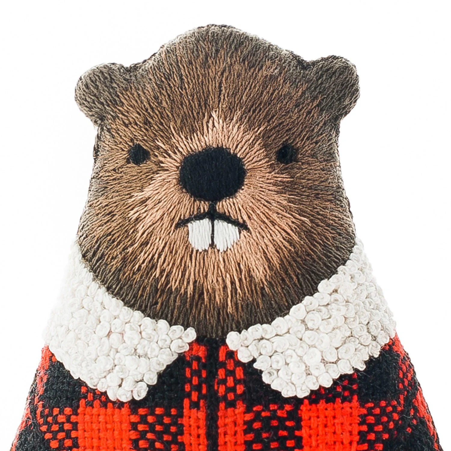D.I.Y. Embroidered Doll Kit - Beaver