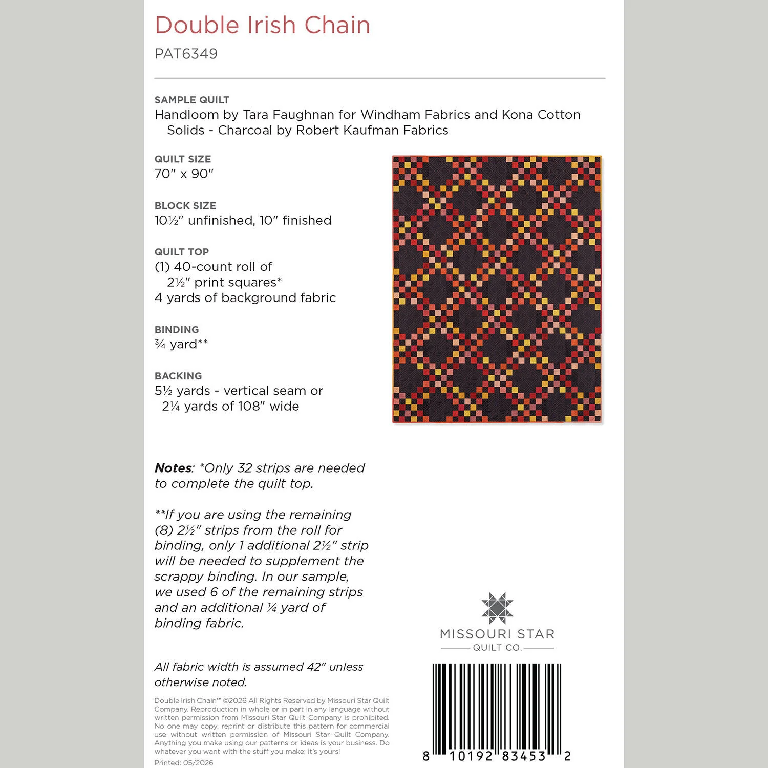 Double Irish Chain Quilt Pattern by Missouri Star - Image 2