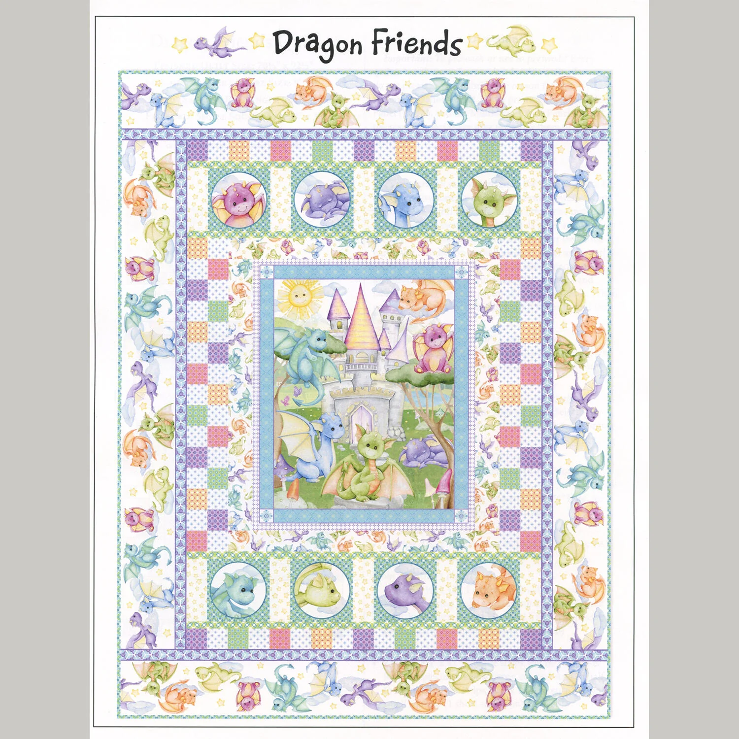 Dragon Friends Quilt Pattern