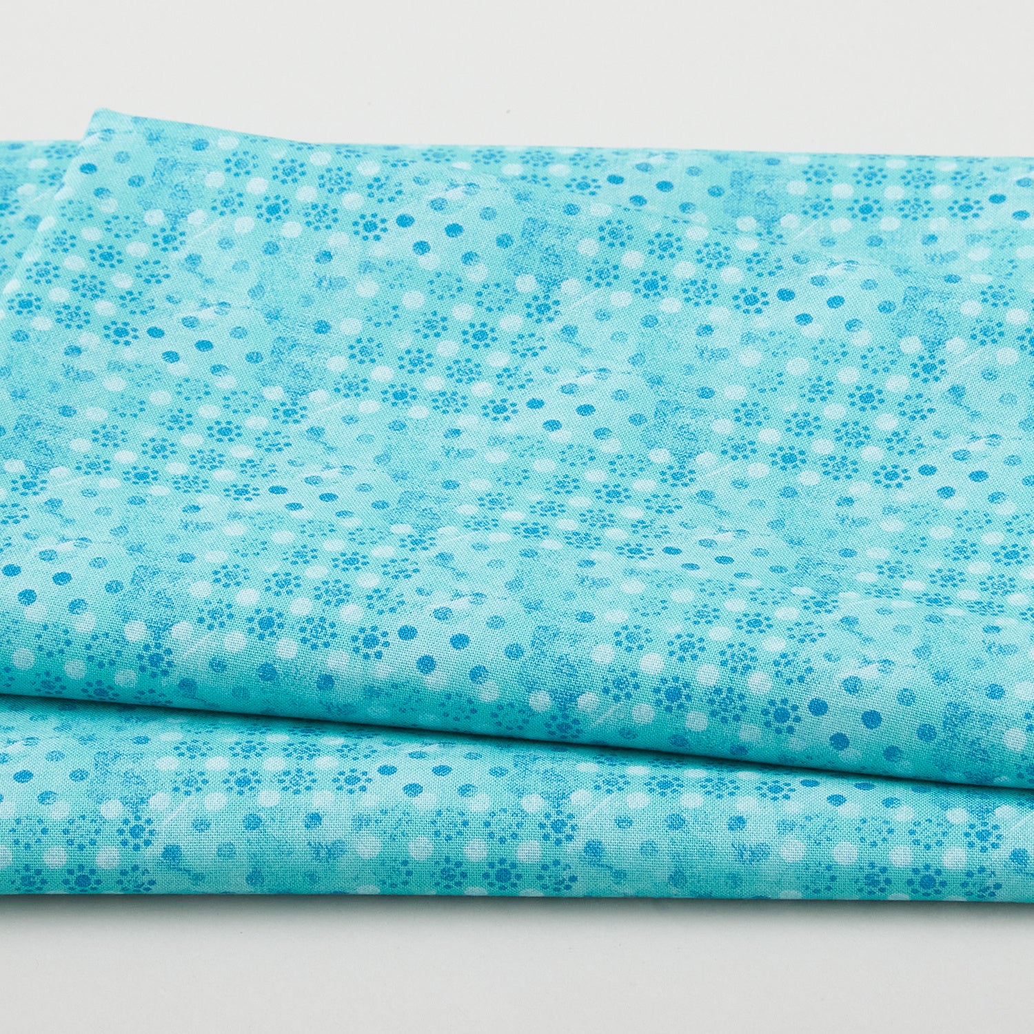 Dream Horses - Dotted Patch Aqua 2 Yard Cut