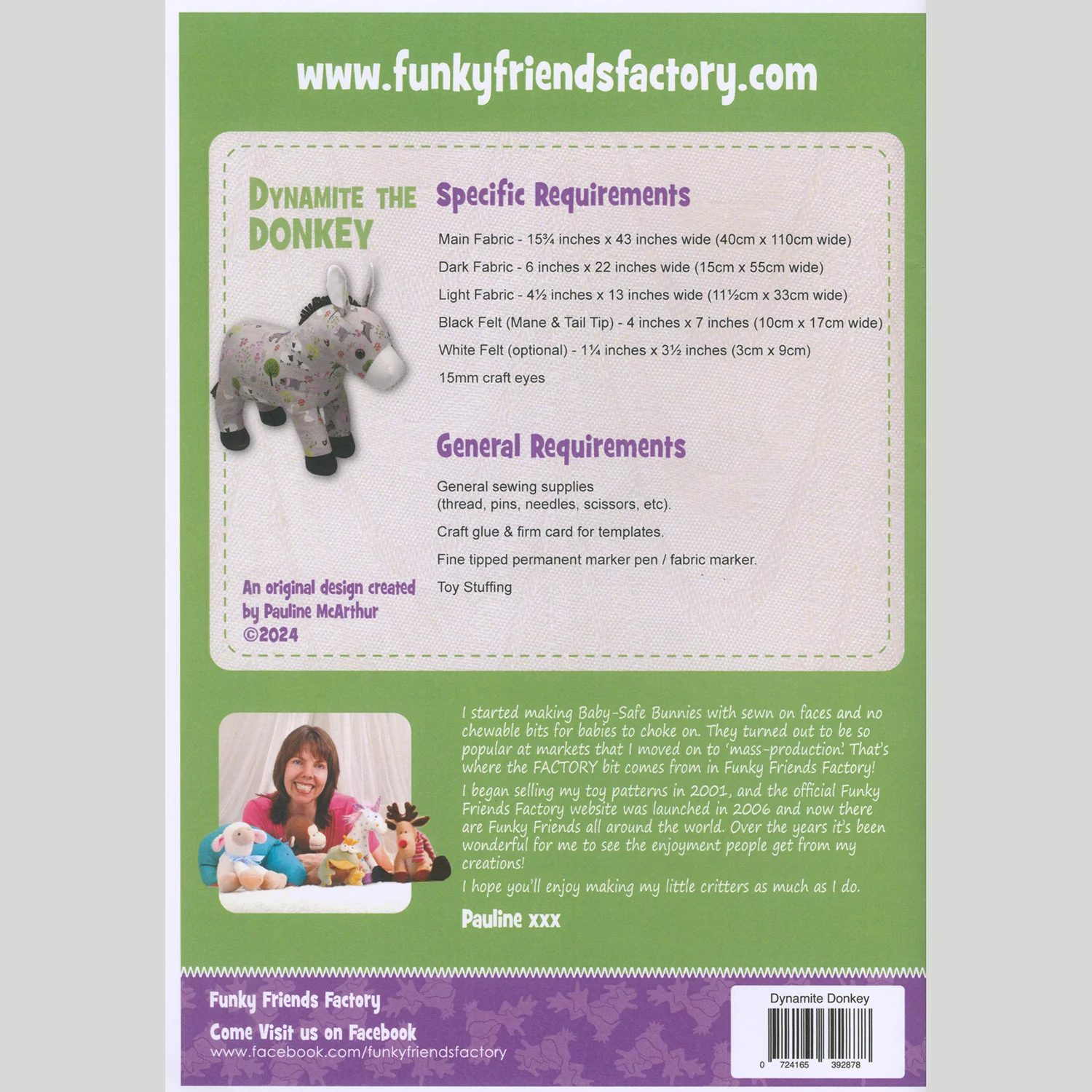 Dynamite the Donkey Pattern - Image 2