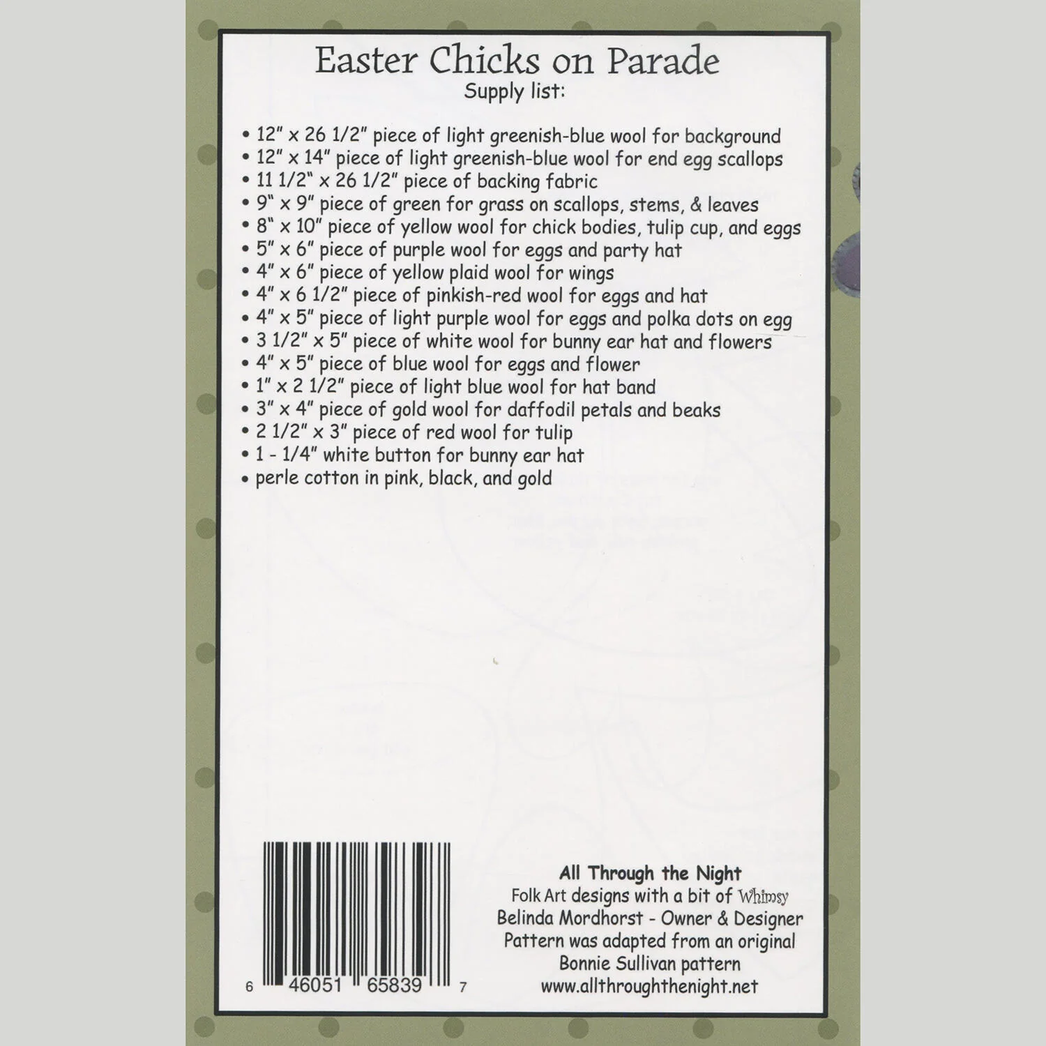 Easter Chicks on Parade Table Runner Pattern - Image 2