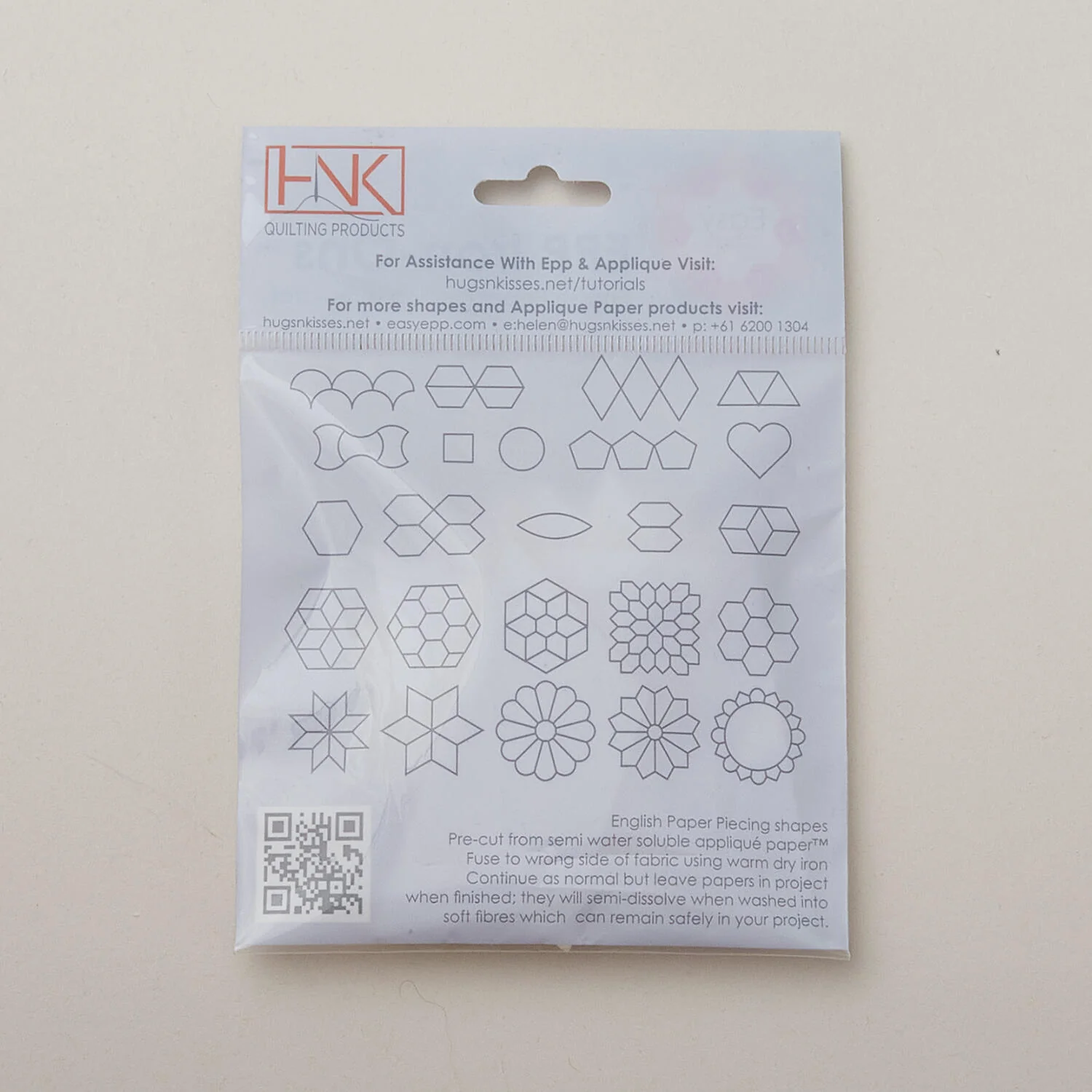 Easy EPP Iron Ons™ - 1-1/2" Half Hexagon - Image 3