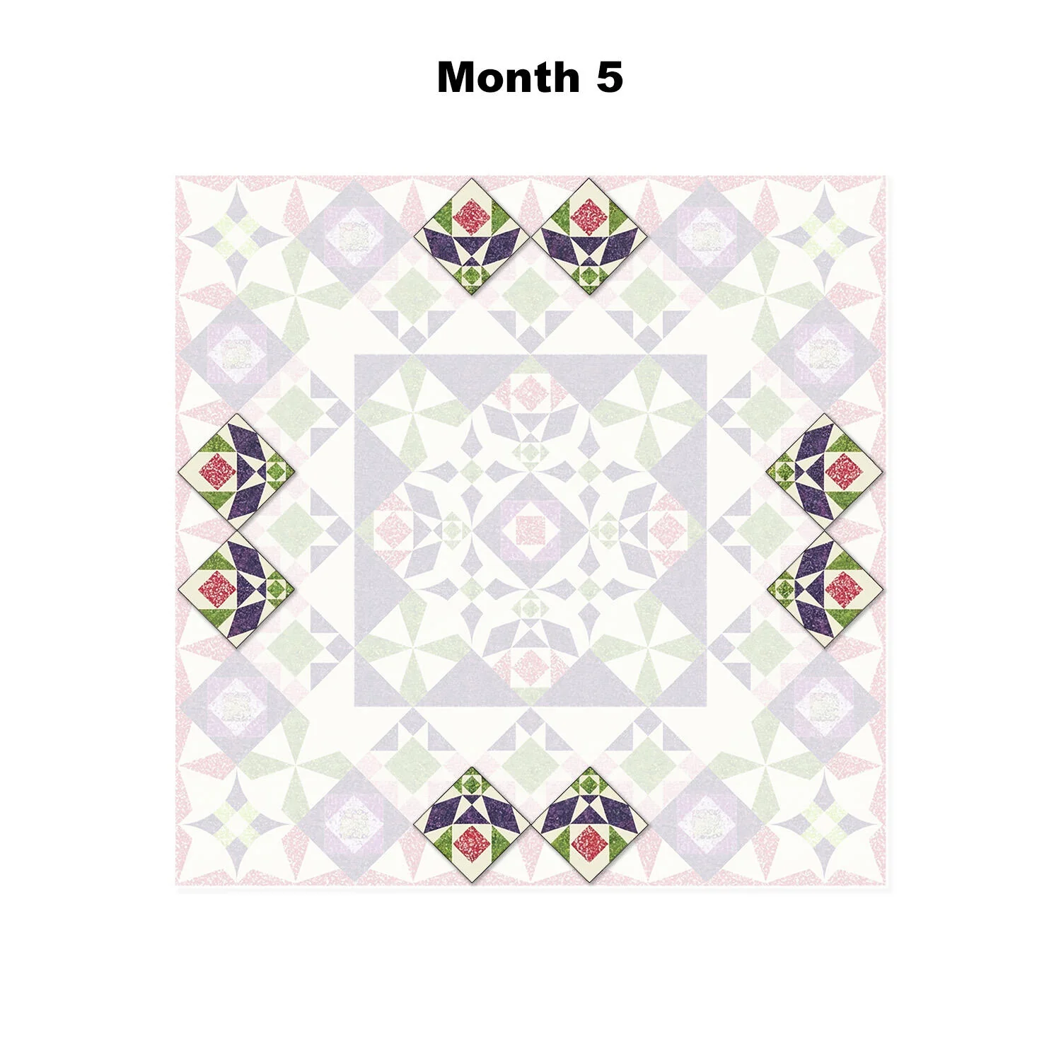 Eclectic Blocks Block of the Month - Image 6