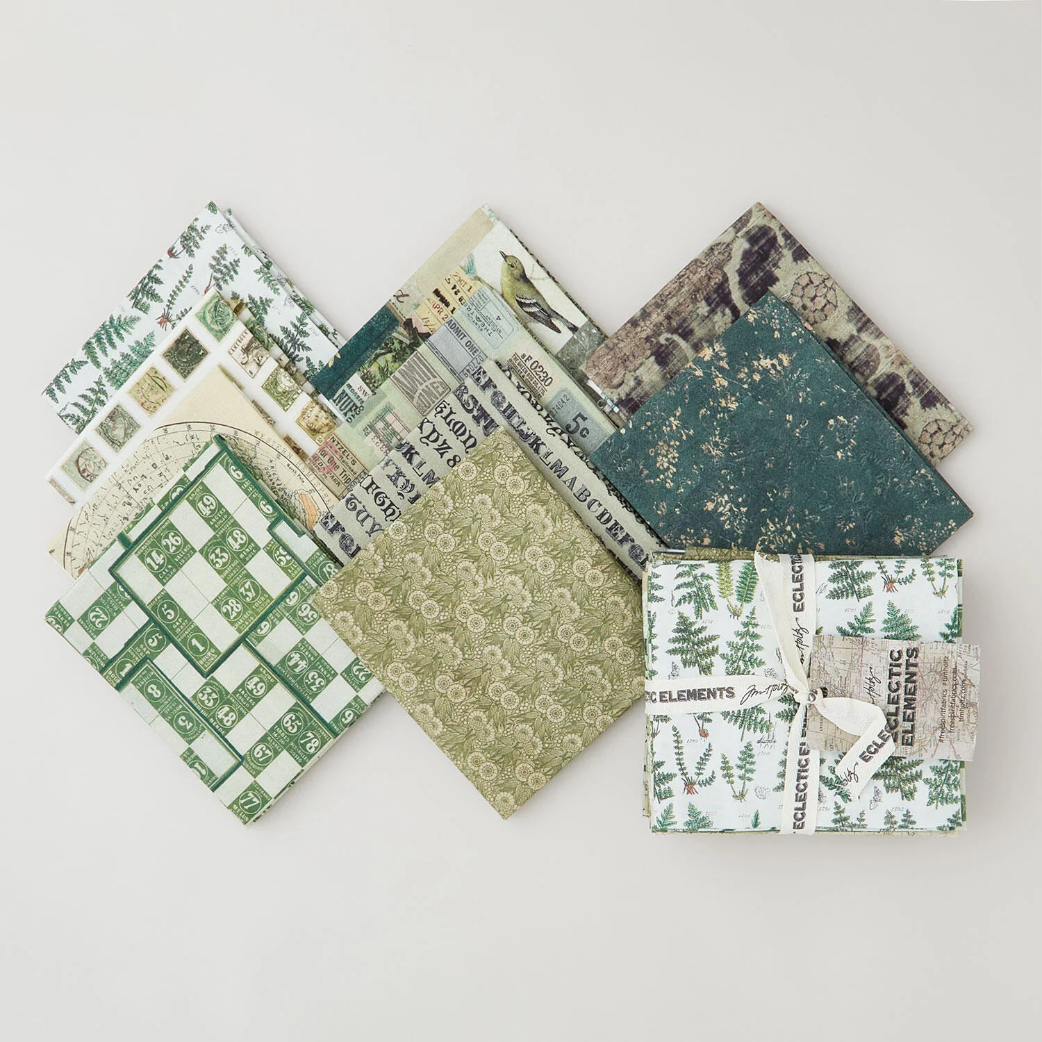 Eclectic Elements - Palette Green Fat Quarter Bundle
