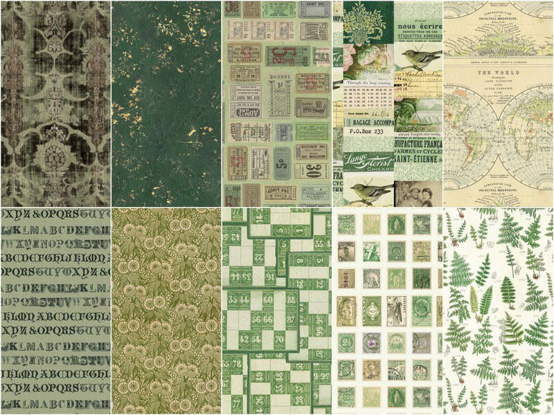 Eclectic Elements - Palette Green Fat Quarter Bundle - Image 3