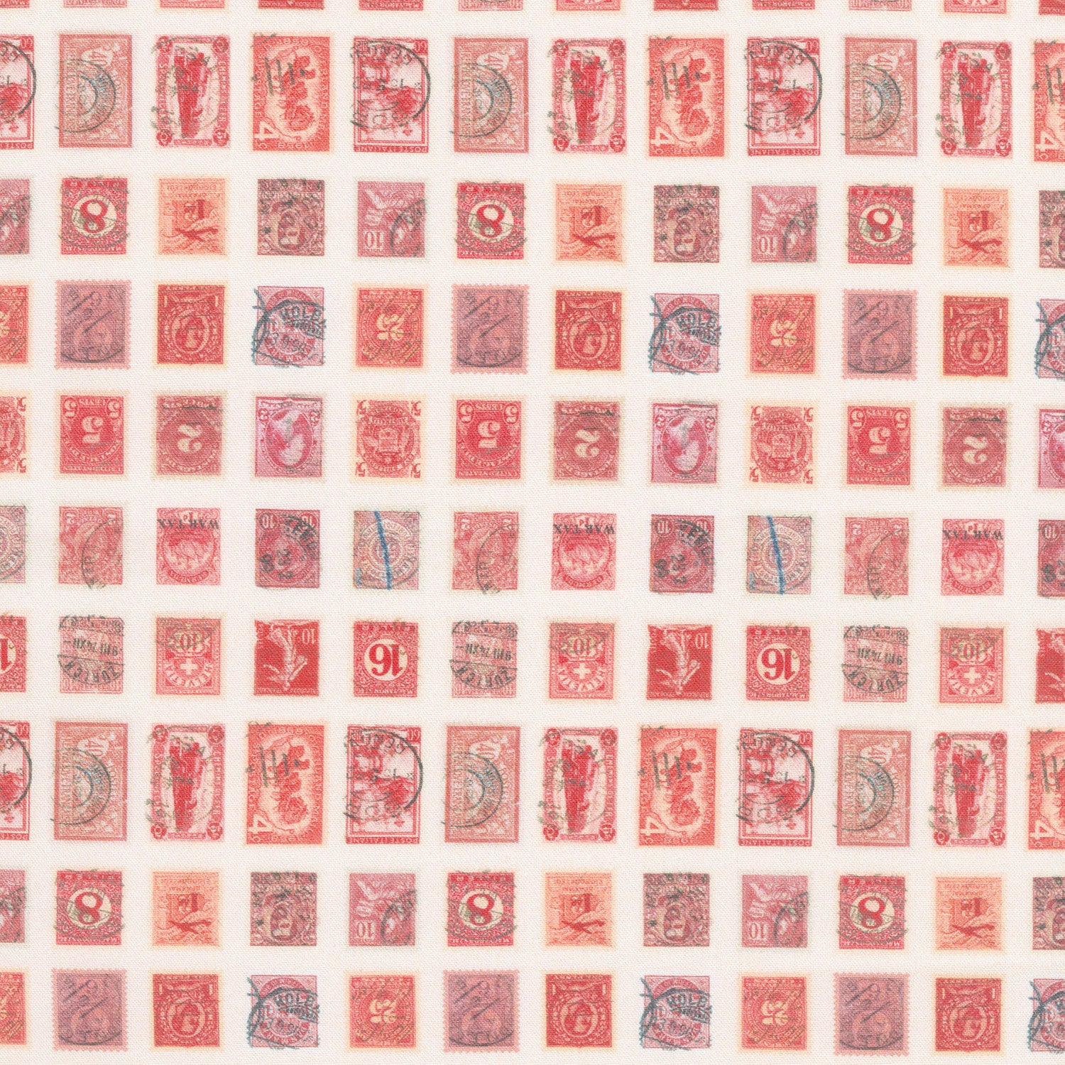 Eclectic Elements - Palette Red Stamps Yardage