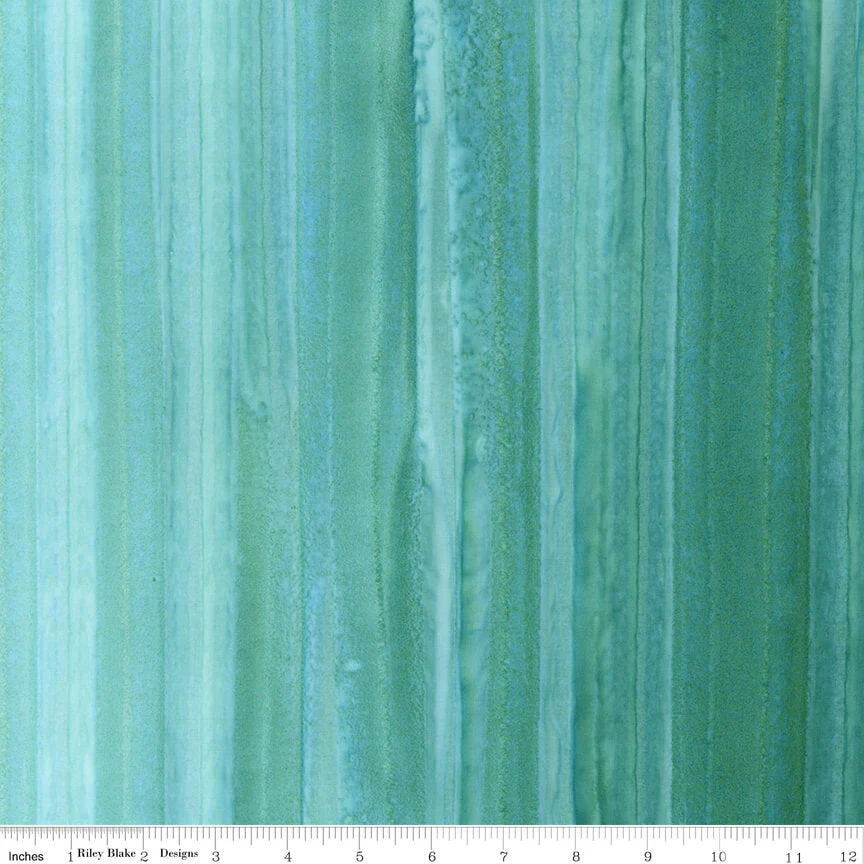 Elementals Batiks - Color Fade Ombré - Turquoise Tickle