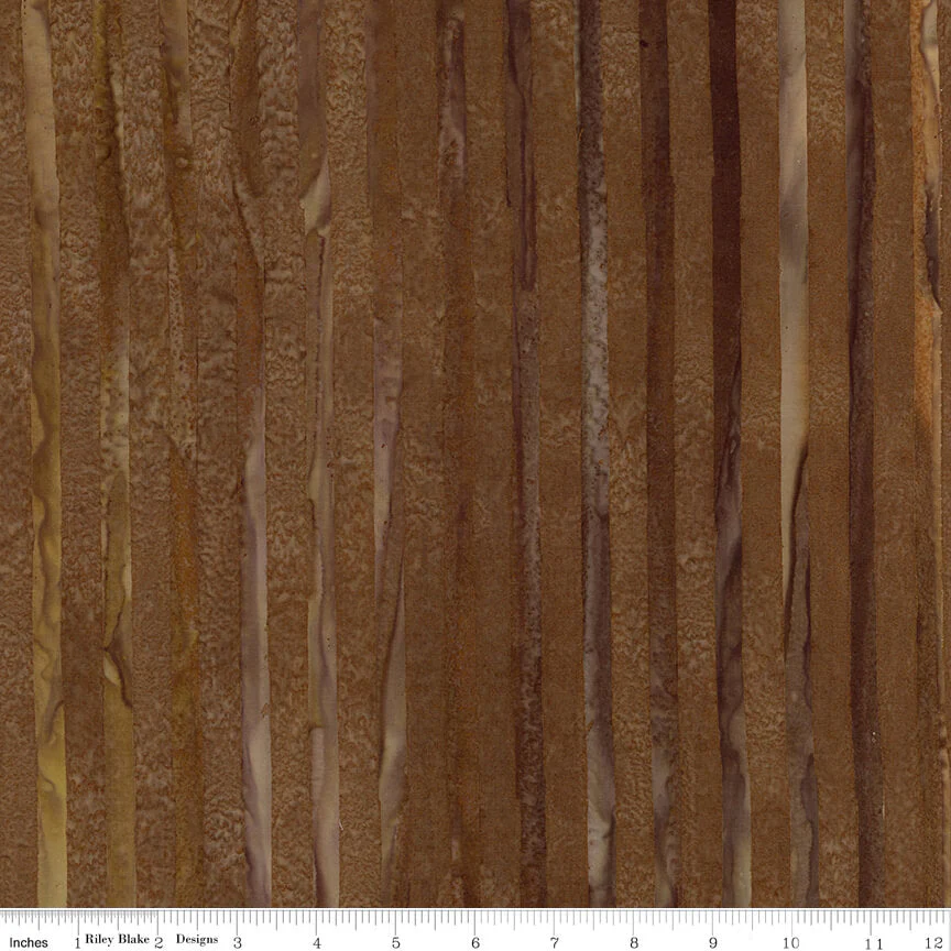 Elementals Batiks - Get in Line - Mocha Chestnut