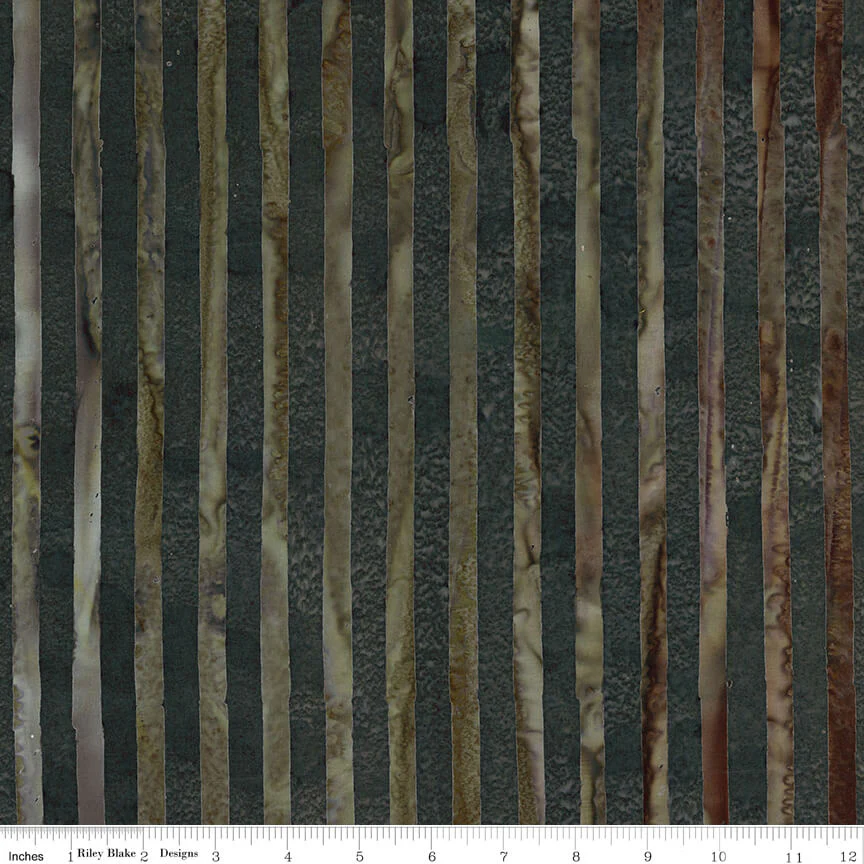 Elementals Batiks - Get in Line - Pine Haven