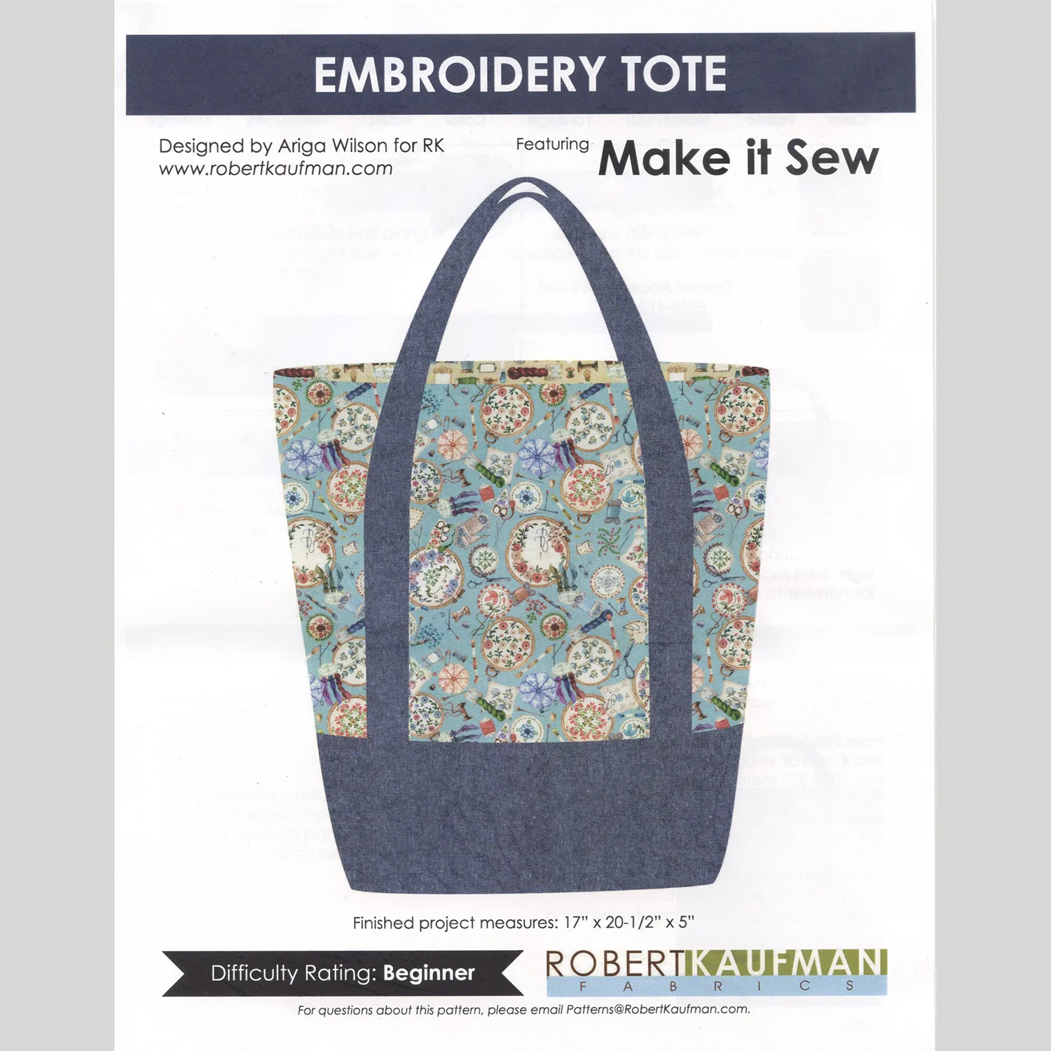 Embroidery Project Tote Kit - Image 3