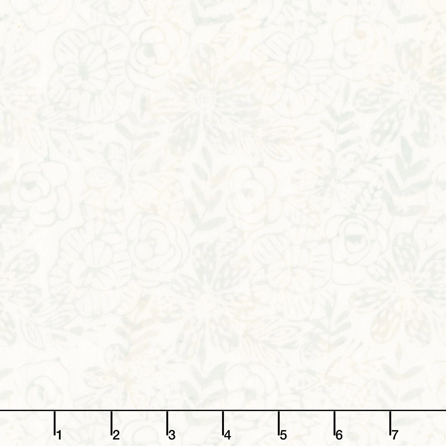 Encore Batiks - Etched Floral Whisper Yardage