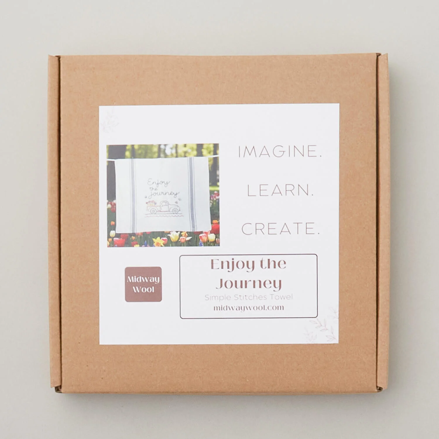 Enjoy The Journey Truck Embroidery Towel Kit - Image 3