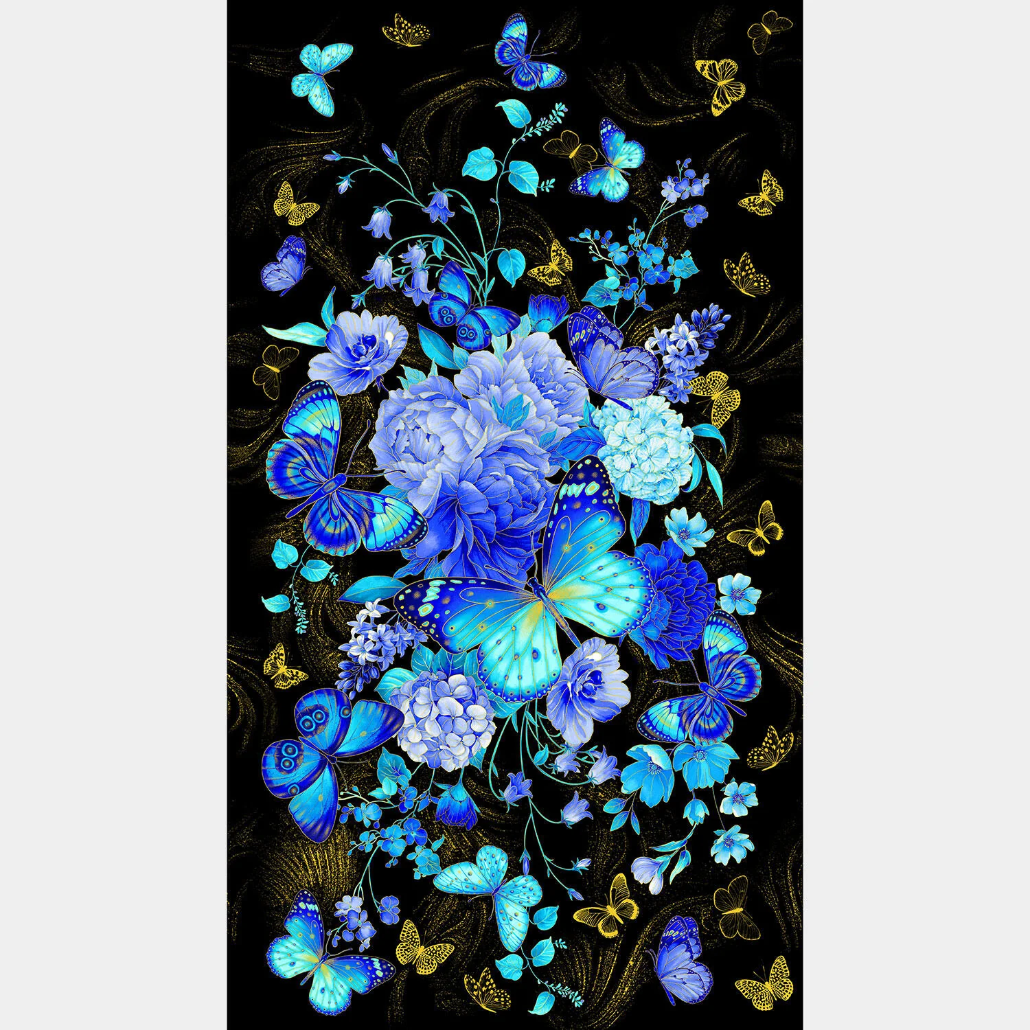 Escapade - Butterfly Black Metallic Panel