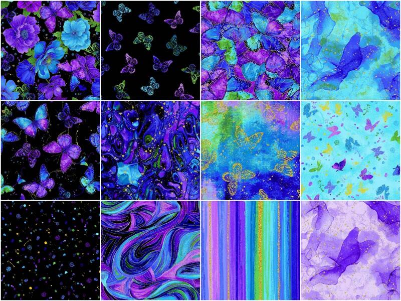 Evening Glow Metallic Fat Quarter Bundle - Image 3