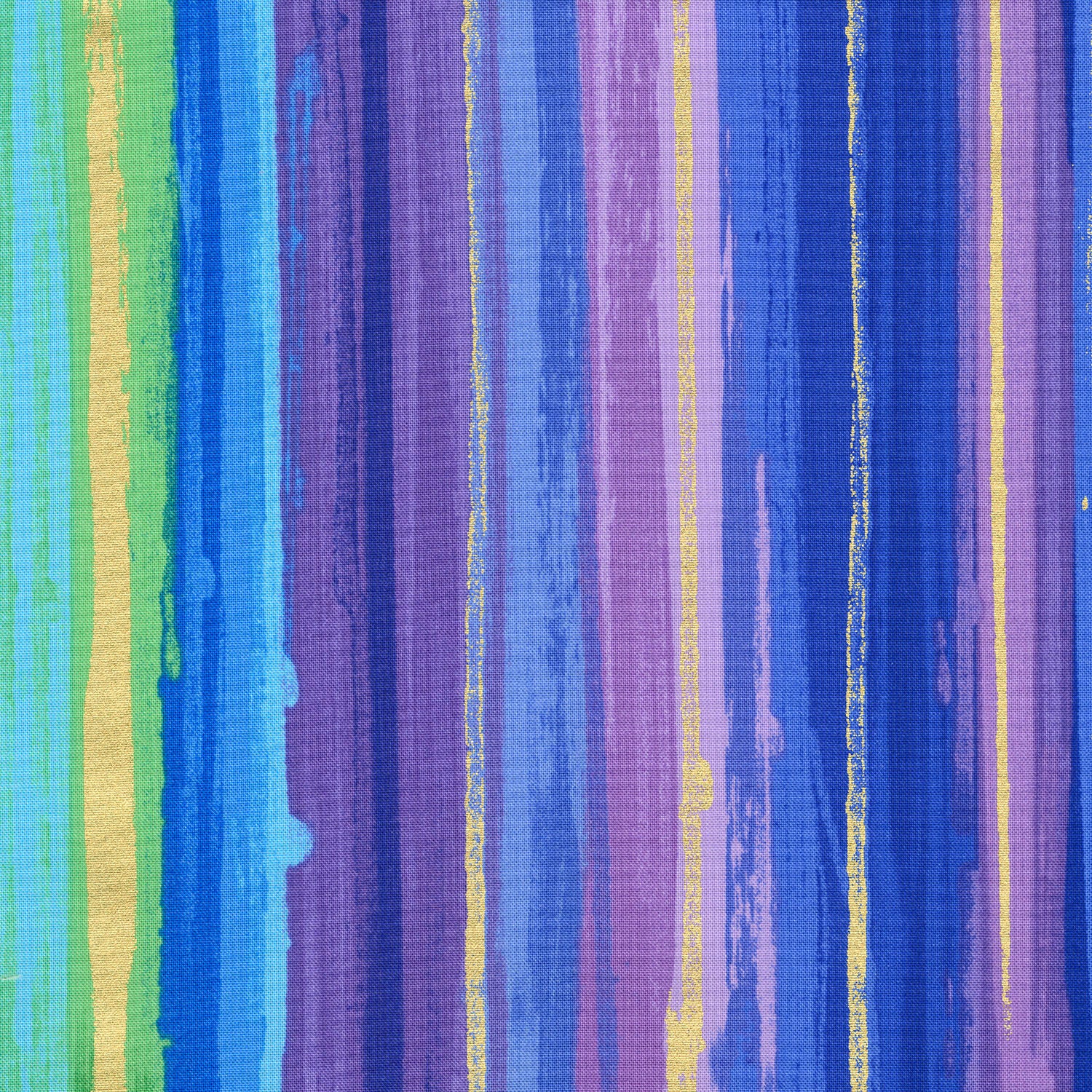 Evening Glow - Stripes Multi Metallic Yardage - Image 2