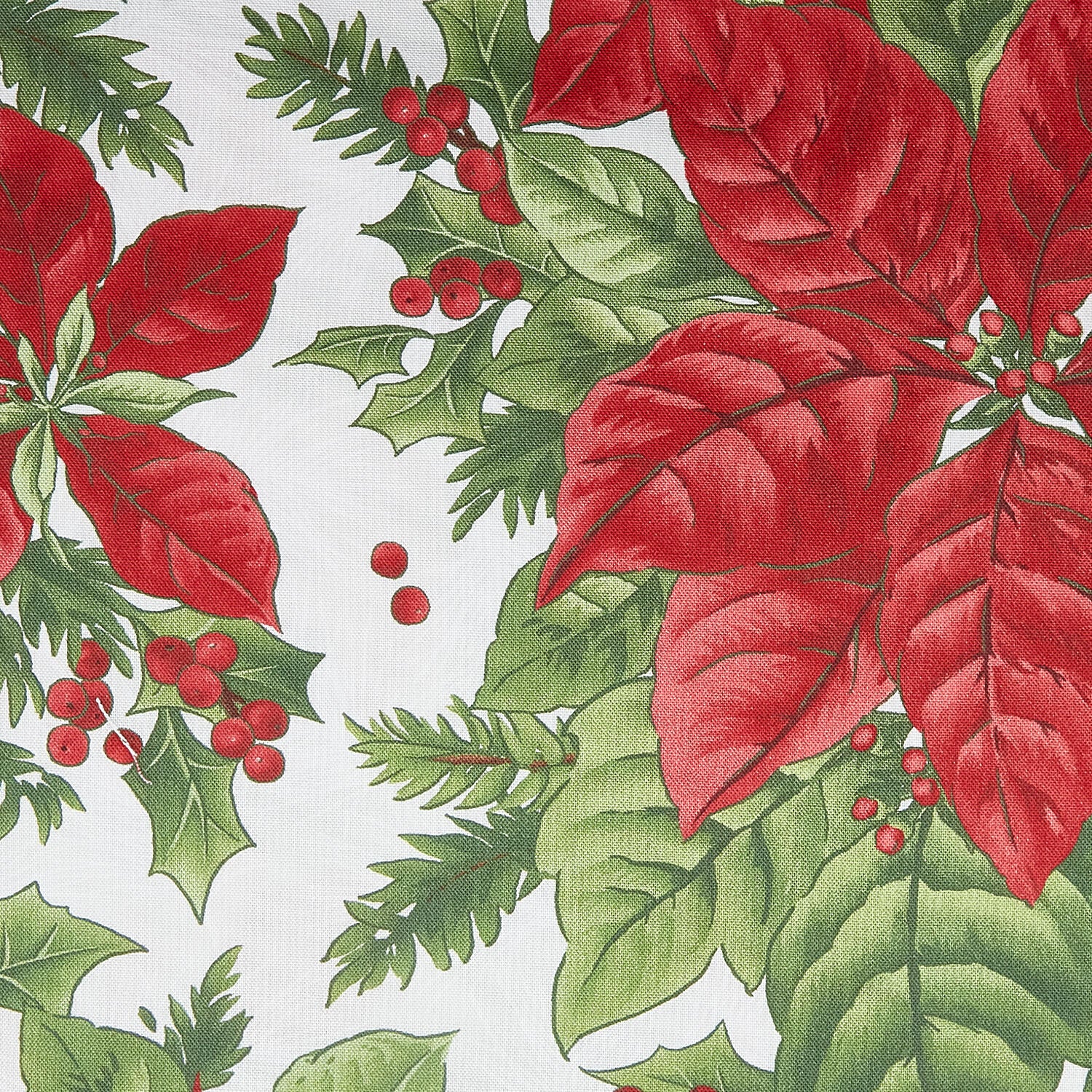 Evergreen Bows Favorites - Poinsettia Grey 2 Yard Cuts - Image 2