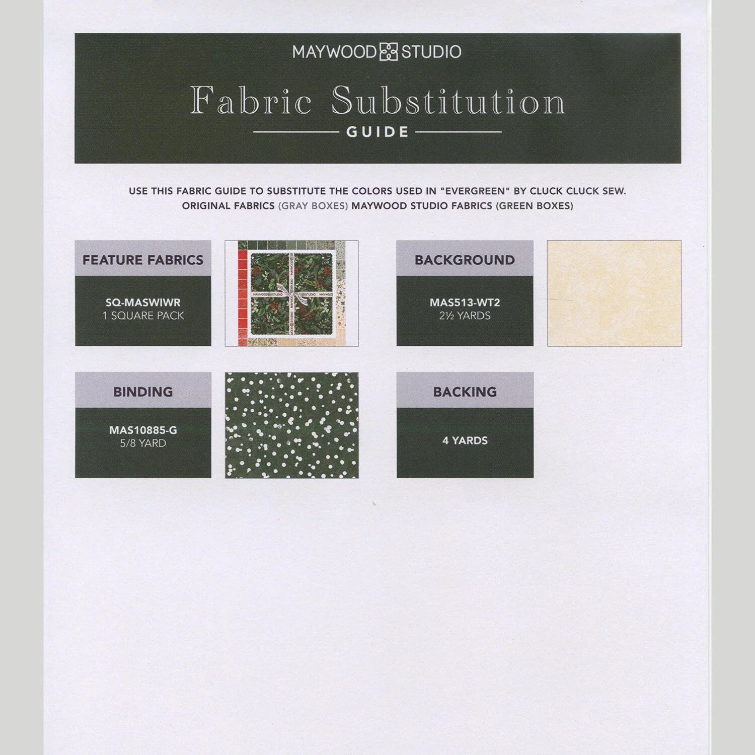 Evergreen Quilt Kit - Image 4