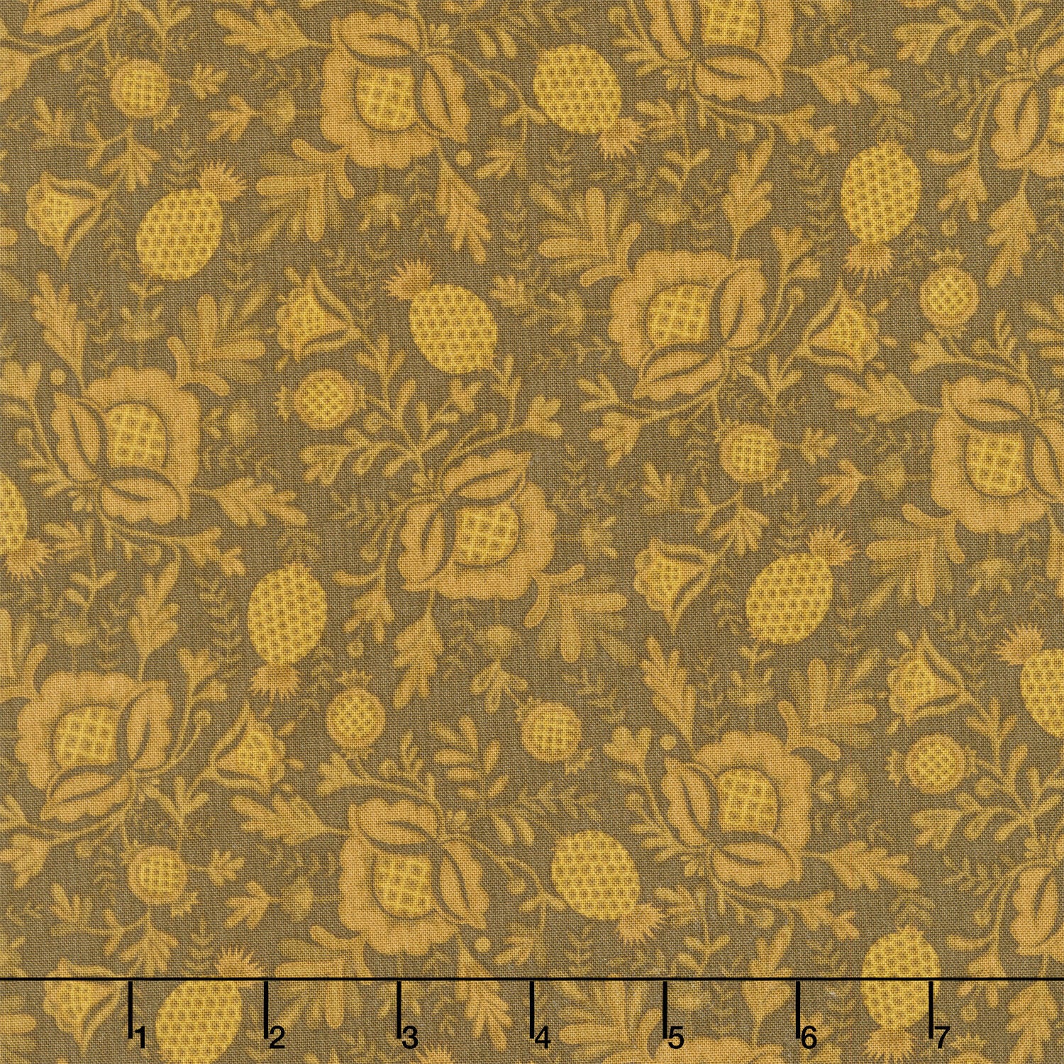 Every Heart Beats True - Pineapple Grove Toast Yardage