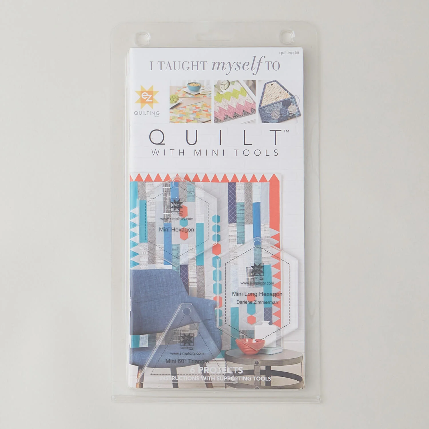 EZ Quilting Quilt with Mini Tools & Project Book - Mini Hexagon Tools - Image 5