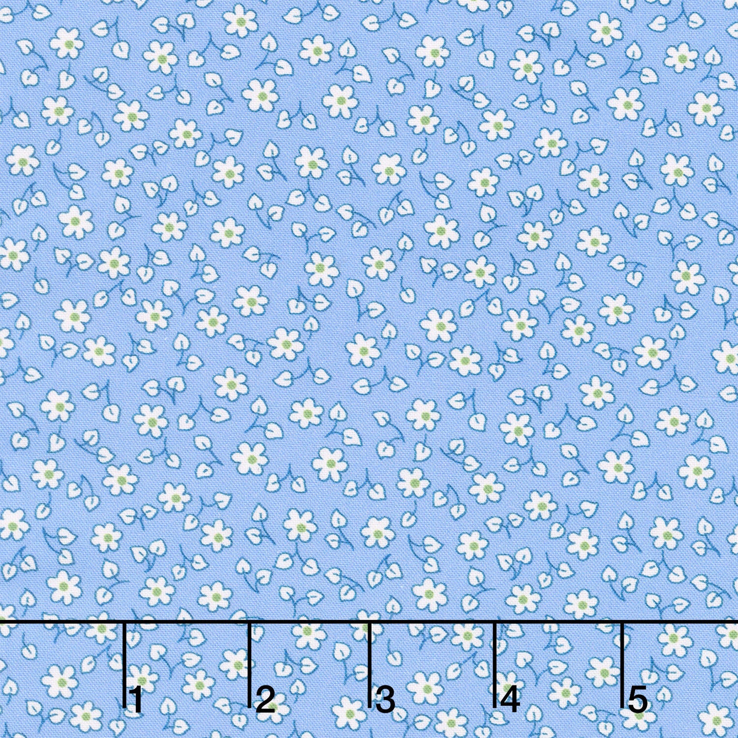 Fabric Market - Ditsy Floral Blue Yonder Yardage