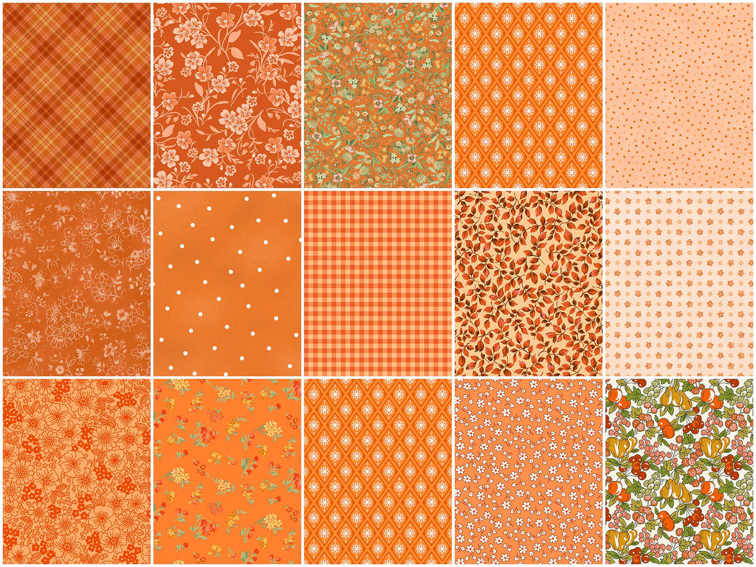 Fabric Market - Orange Fat Quarter Bundle - Image 3
