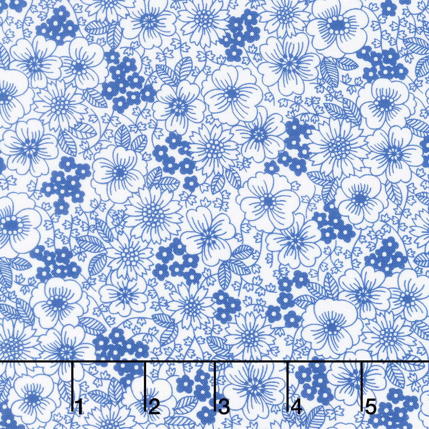 Fabric Market - Packed Florals Ice Yardage