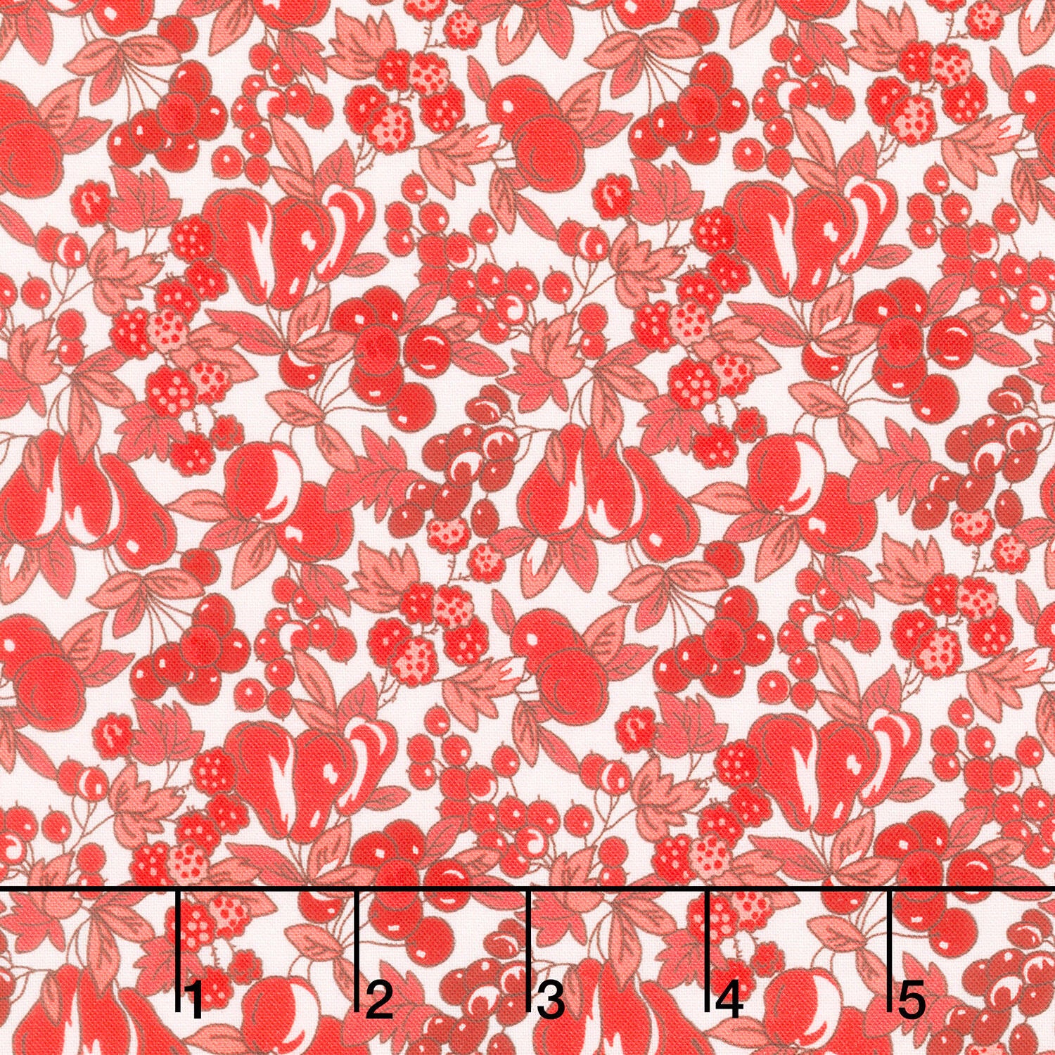 Fabric Market - Packed Leaves And Fruits Punch Yardage