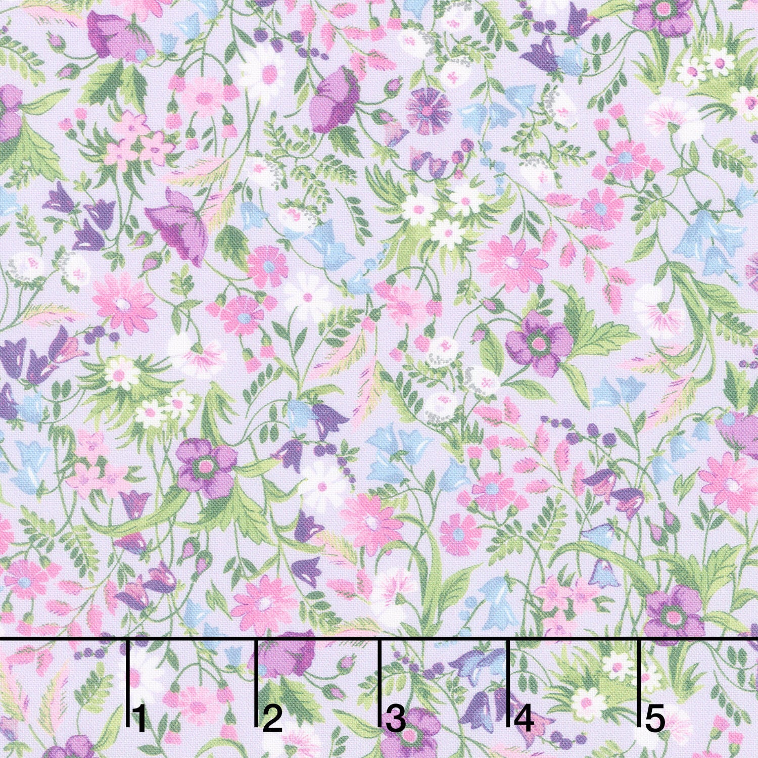 Fabric Market - Packed Mixed Florals Zinnia Yardage