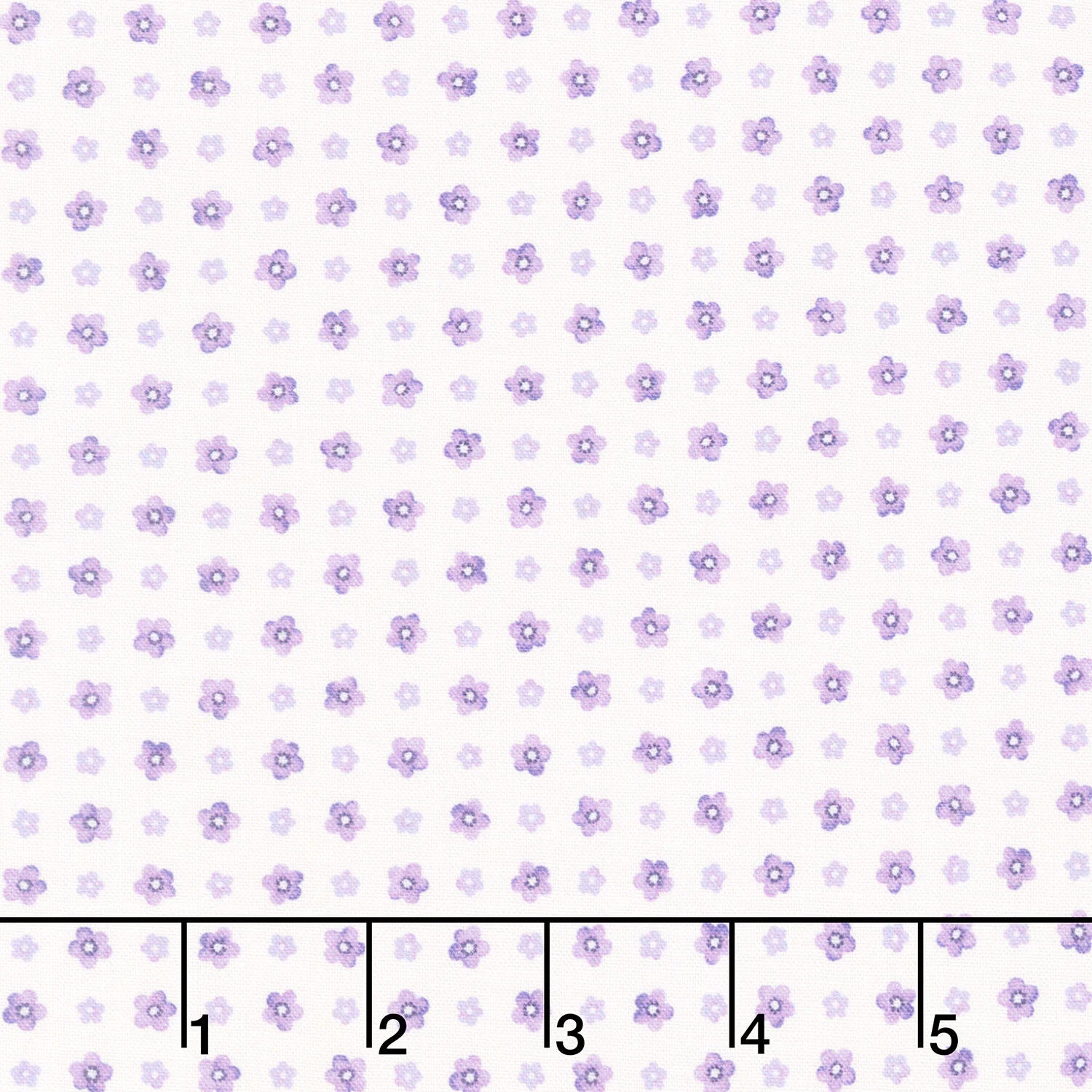 Fabric Market - Small Flower Grid Heather Yardage