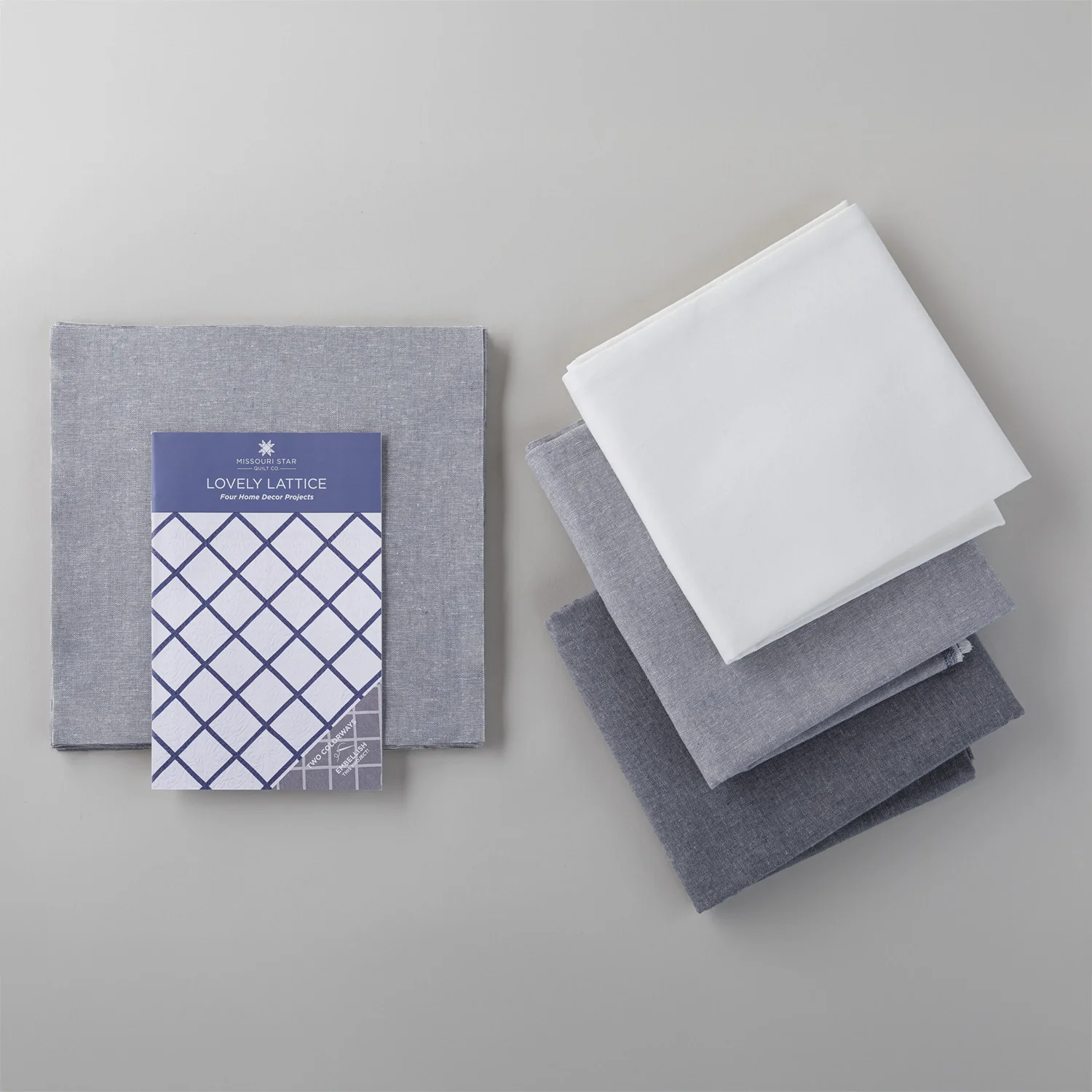 Lovely Lattice Fabric Kit - Grey - Image 2