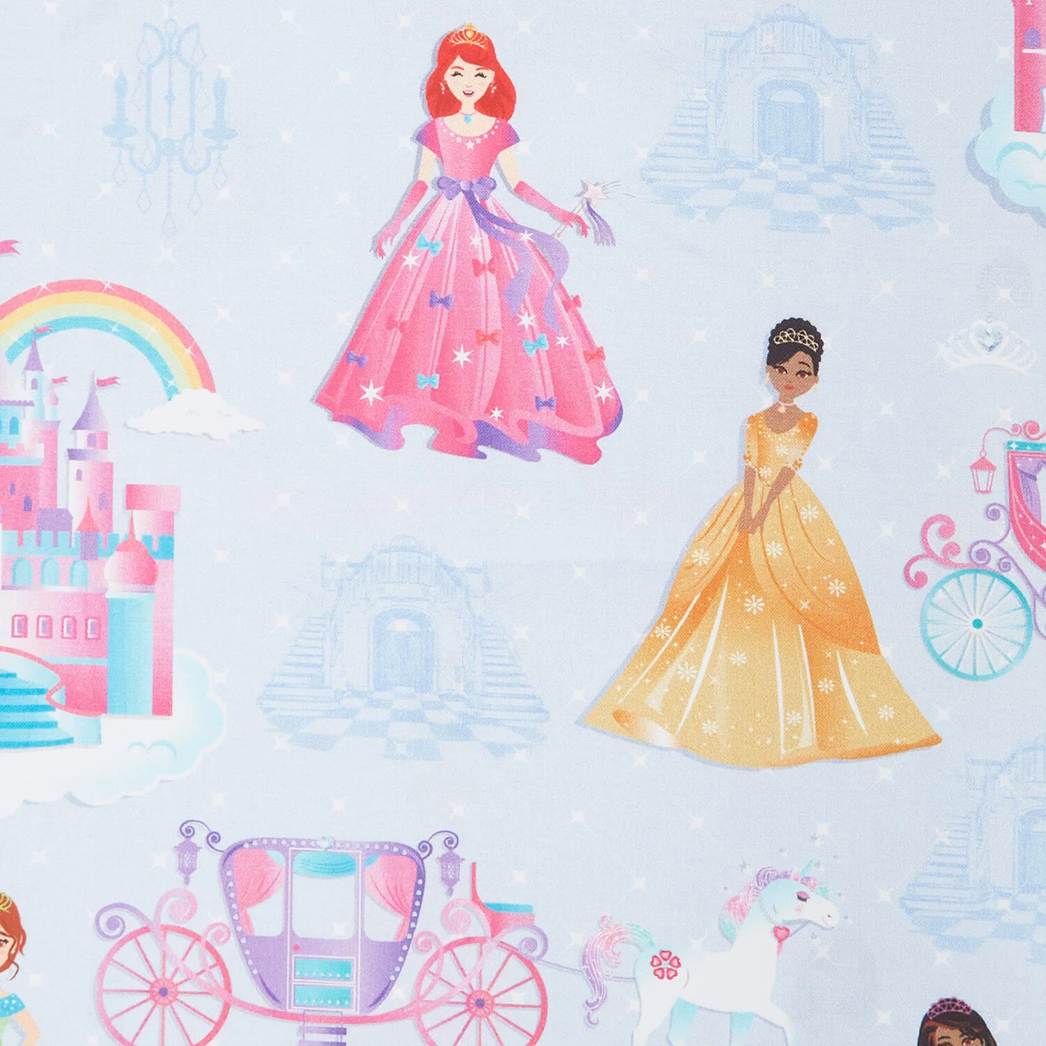 Fairytale Dreams - Royal Cuties Blue 2 Yard Cut - Image 2