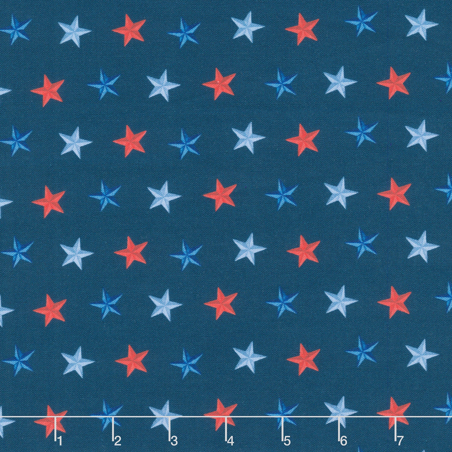 Faith, Family, Freedom - Stars of Freedom Navy Yardage