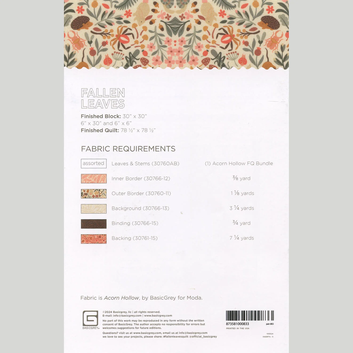 Fallen Leaves Quilt Pattern - Image 2