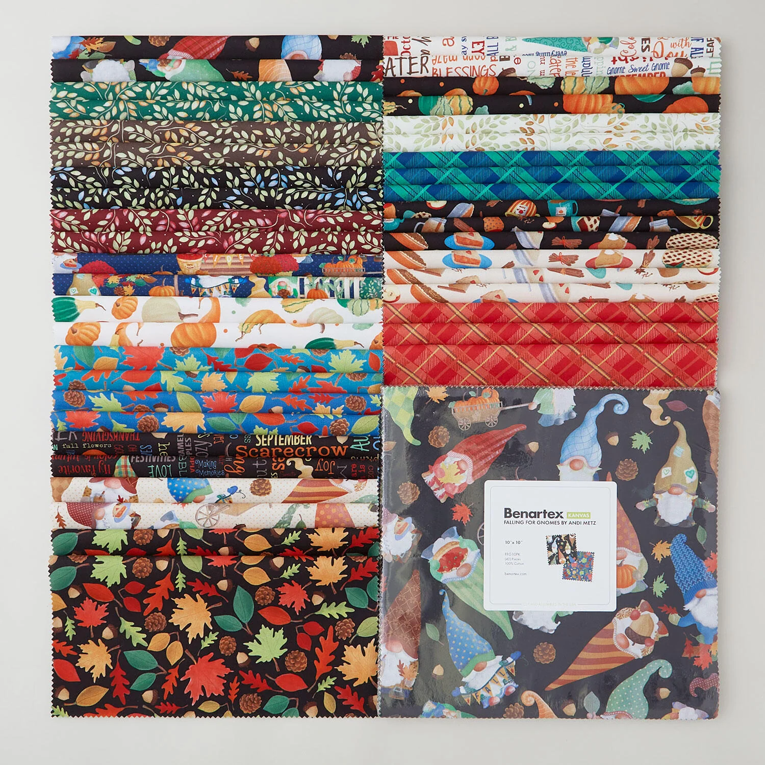 Falling For Gnomes Favorites 10" Squares