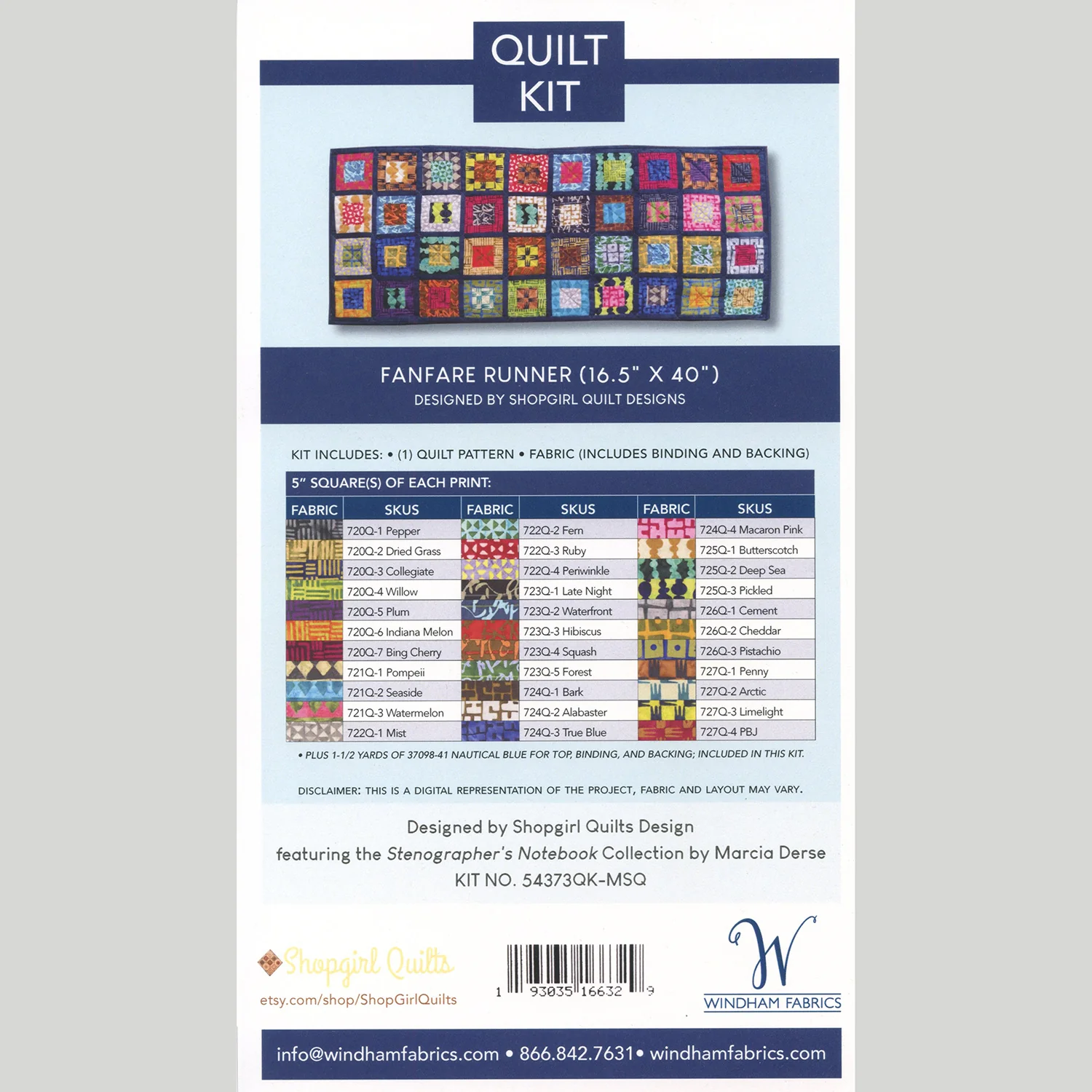 Fanfare Table Runner Kit - Image 3