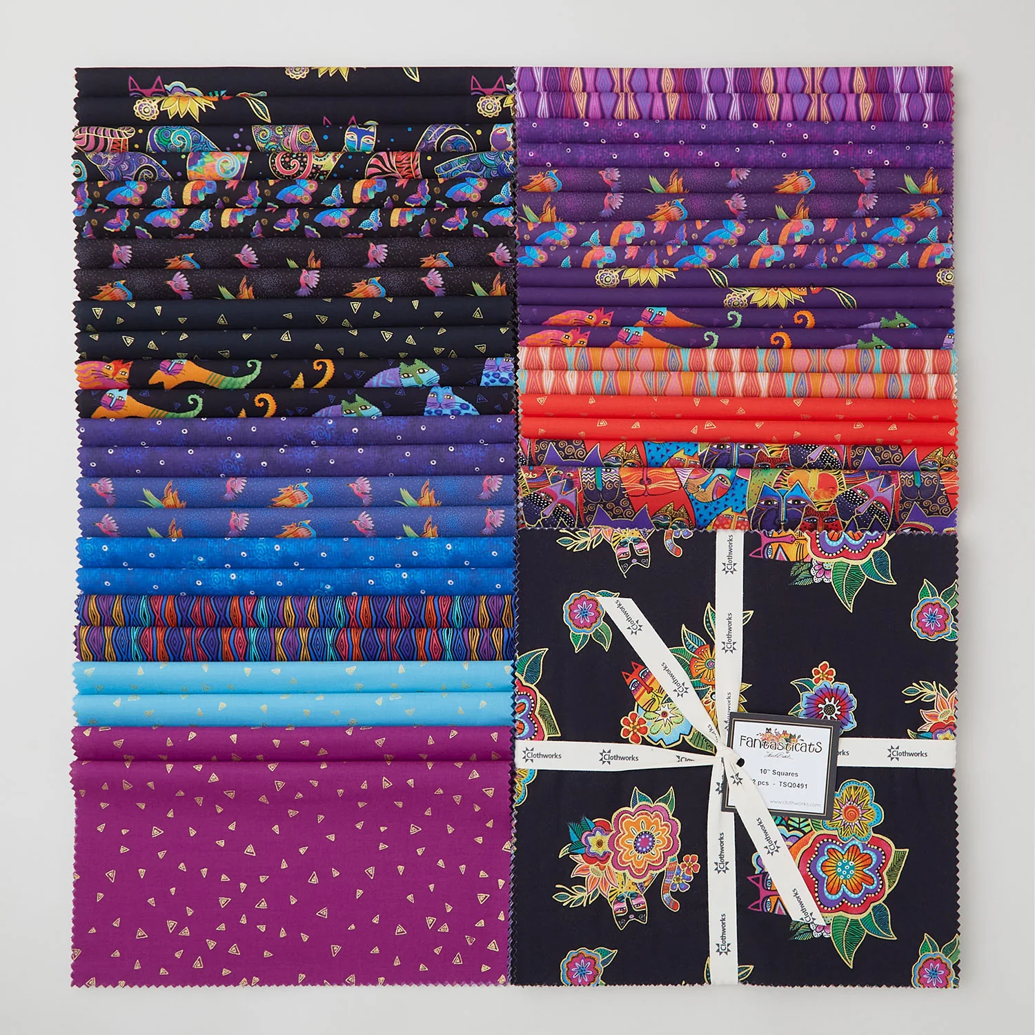 Fantasticats Metallic 10" Squares