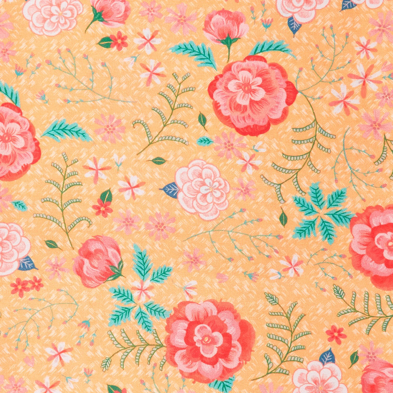 Faraway Florals Favorites - Apricot Tossed Small Florals 2 Yard Cut - Image 2